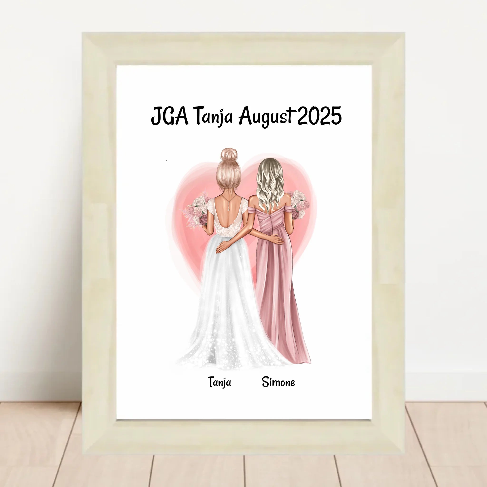 JGA Geschenk Freundinnen Bild personalisiert - Cantty