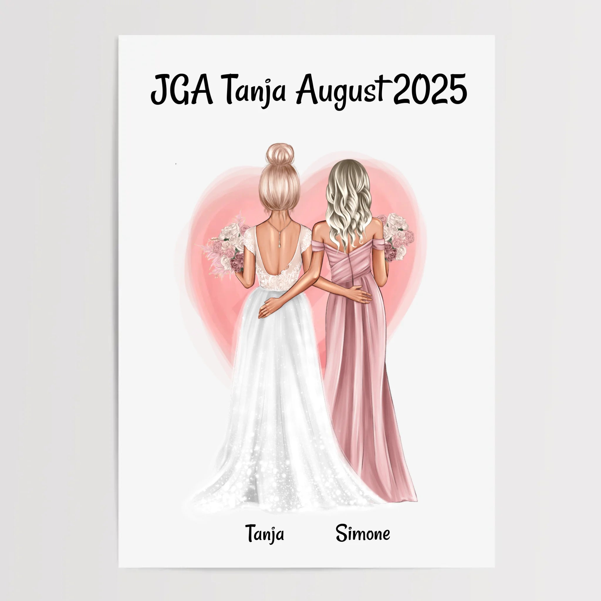 JGA Geschenk Freundinnen Bild personalisiert - Cantty