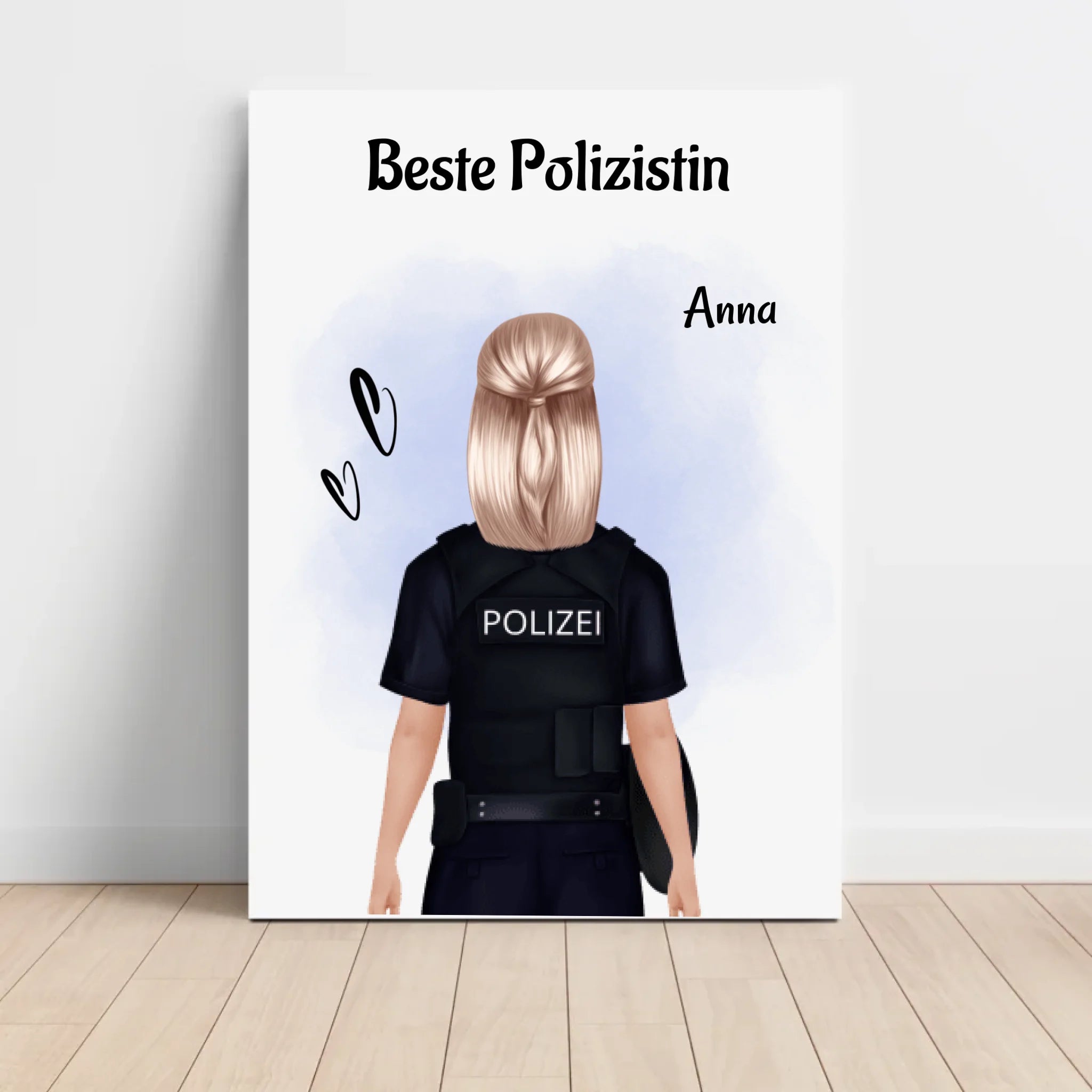 Polizistin Poster Geschenk zum Geburtstag & Beförderung - Cantty