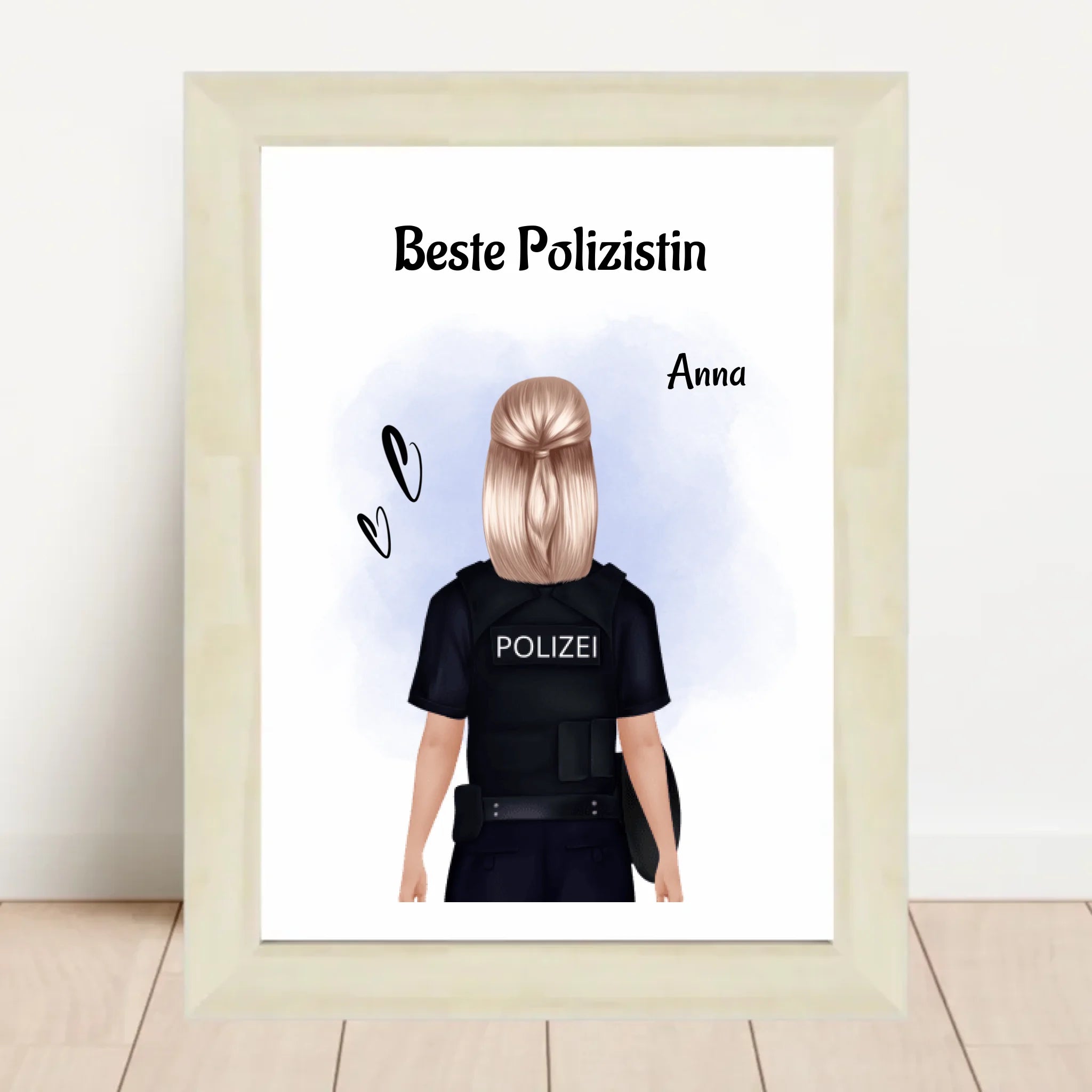 Polizistin Poster Geschenk zum Geburtstag & Beförderung - Cantty