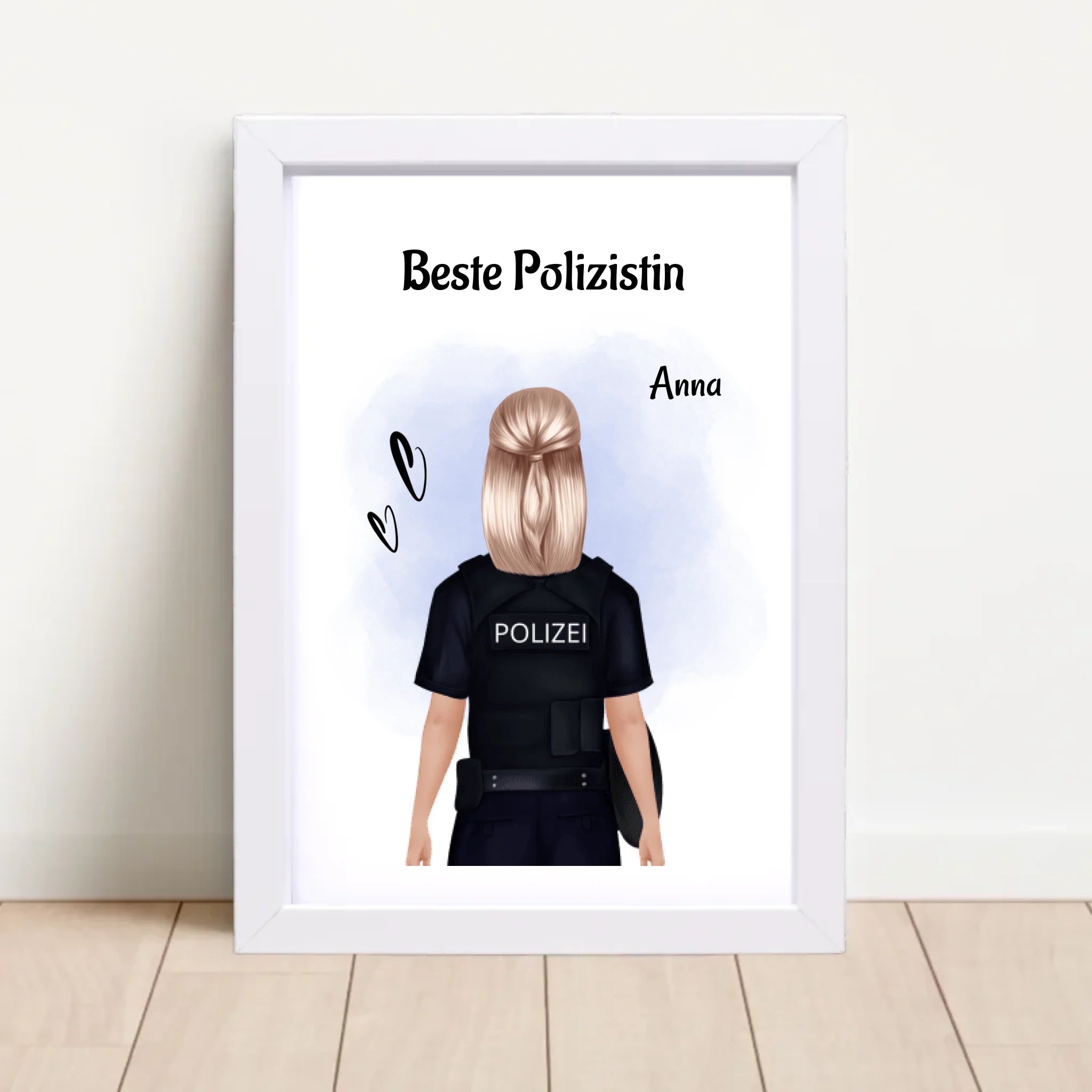 Polizistin Poster Geschenk zum Geburtstag & Beförderung - Cantty