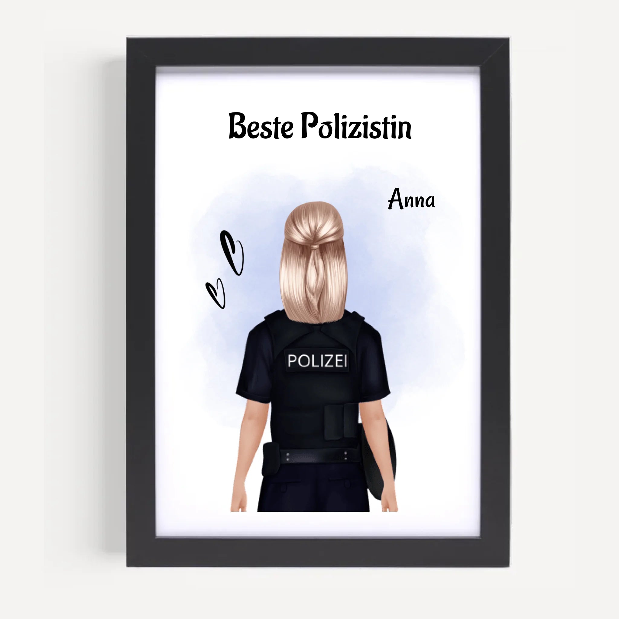Polizistin Poster Geschenk zum Geburtstag & Beförderung - Cantty