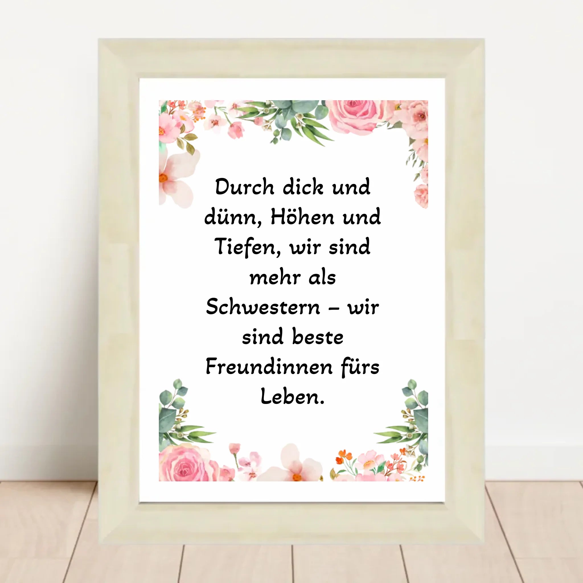 Spruch Schwester Poster Geschenk personalisiert - Cantty
