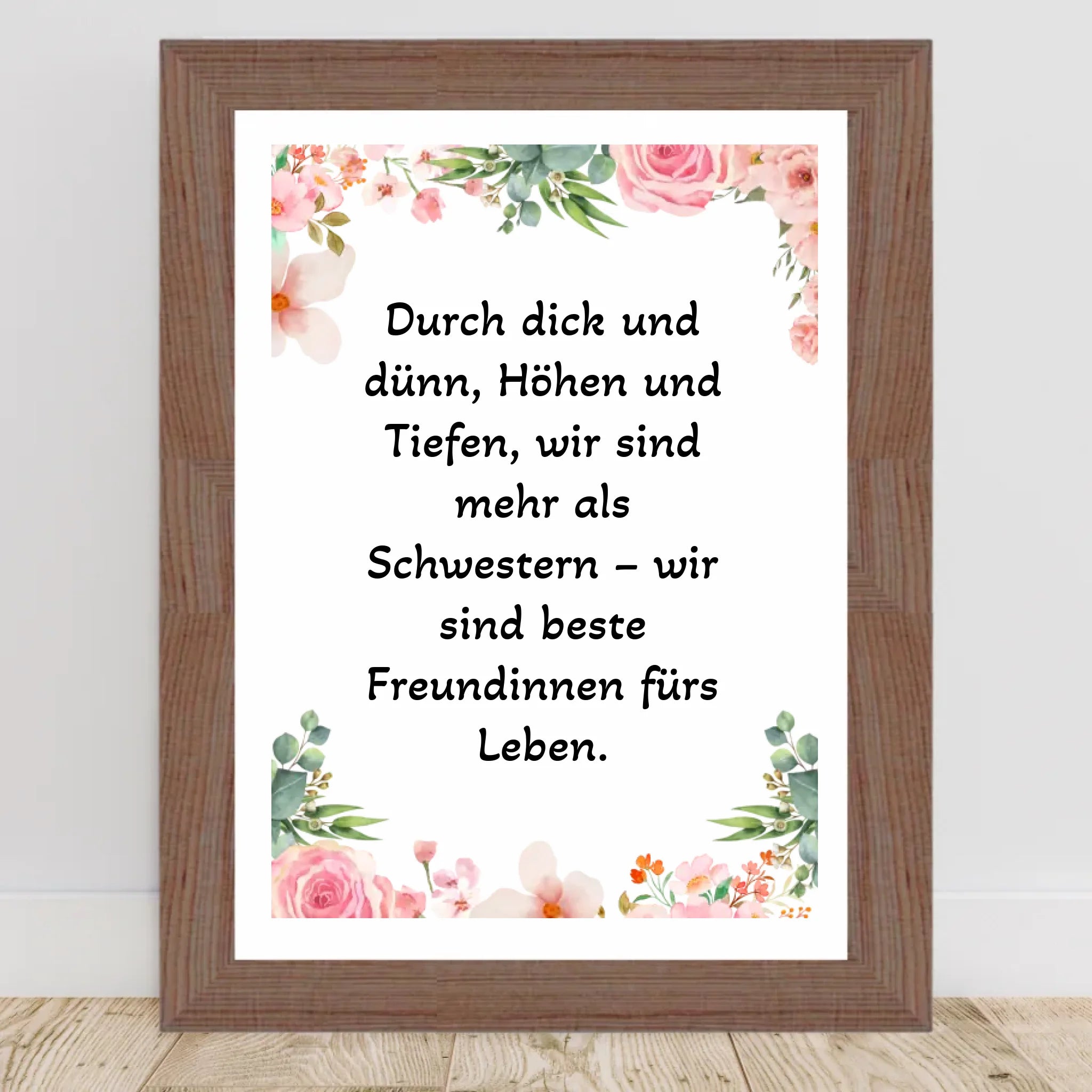 Spruch Schwester Poster Geschenk personalisiert - Cantty