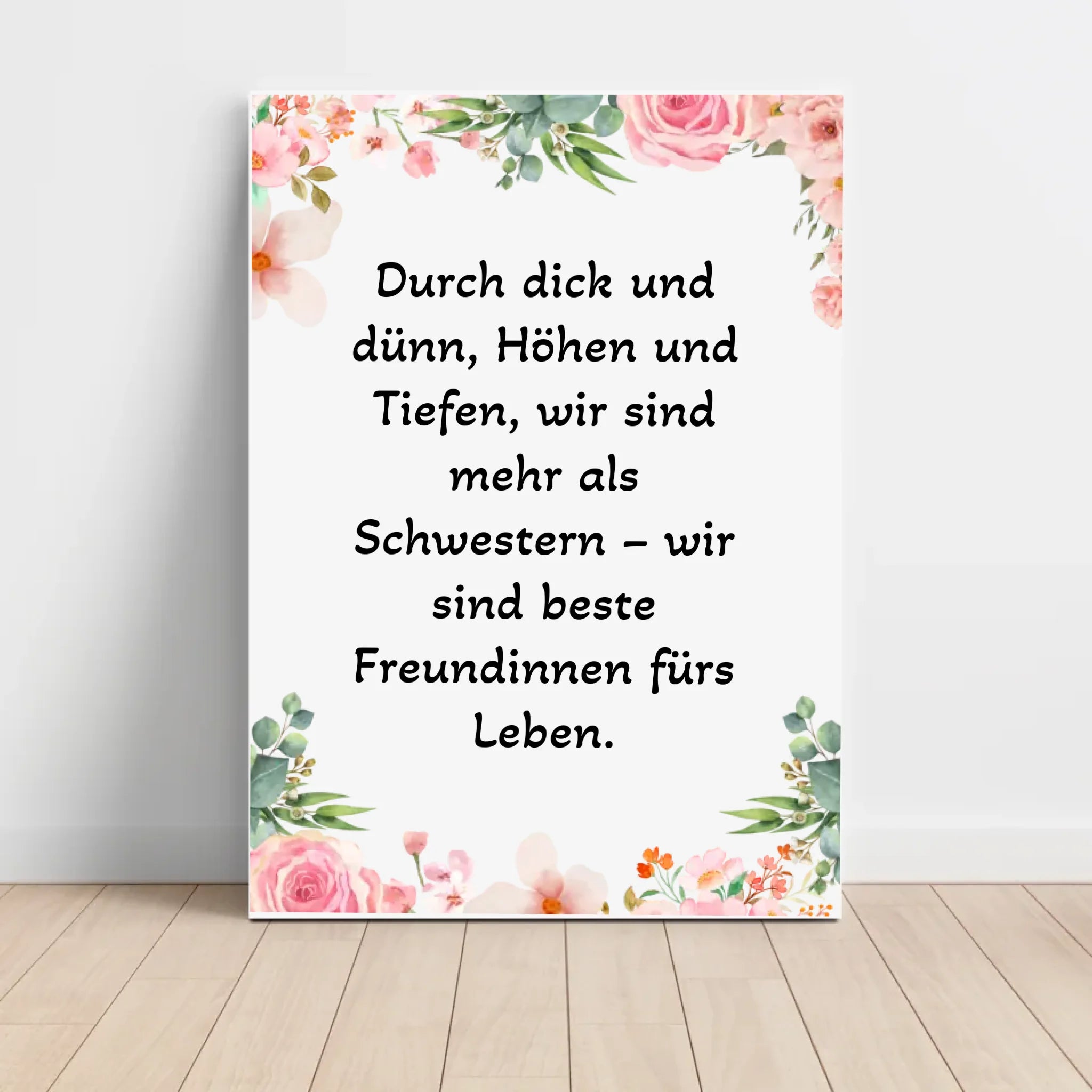 Spruch Schwester Poster Geschenk personalisiert - Cantty