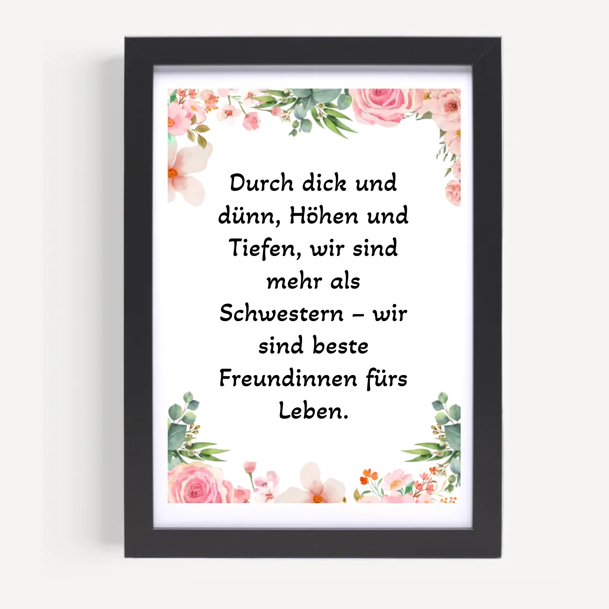 Spruch Schwester Poster Geschenk personalisiert - Cantty