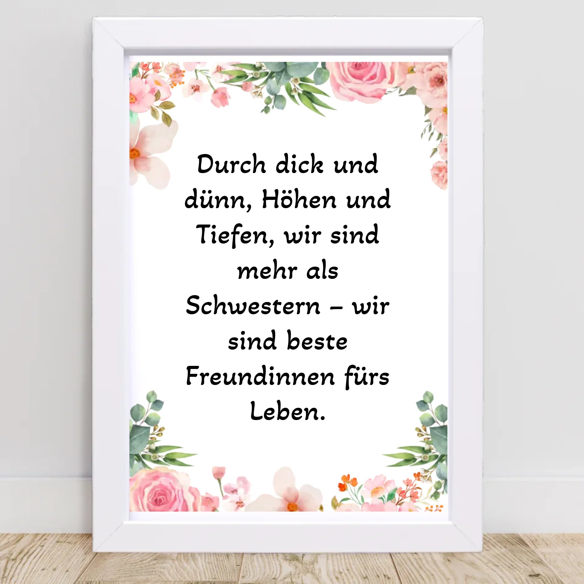 Spruch Schwester Poster Geschenk personalisiert - Cantty