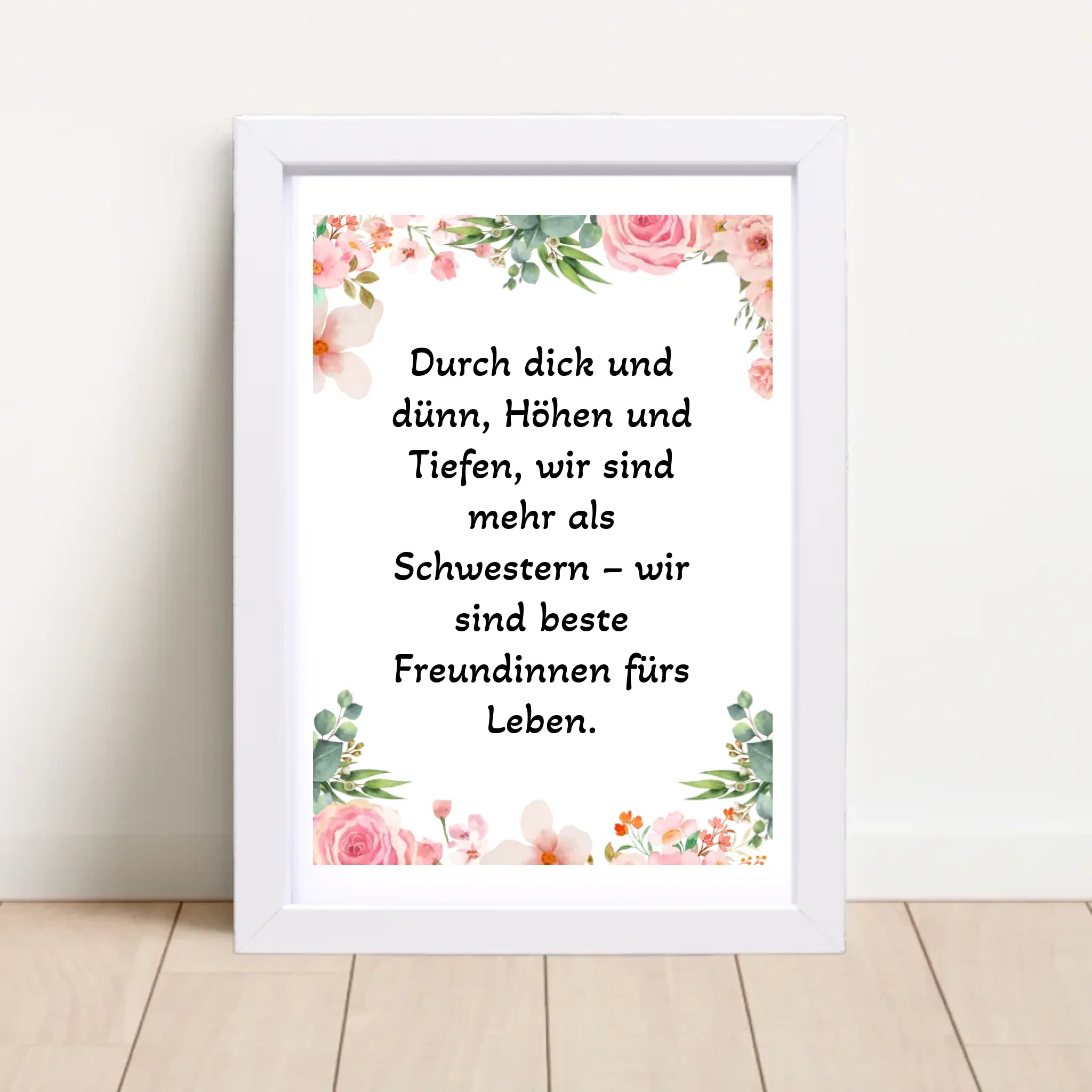 Spruch Schwester Poster Geschenk personalisiert - Cantty
