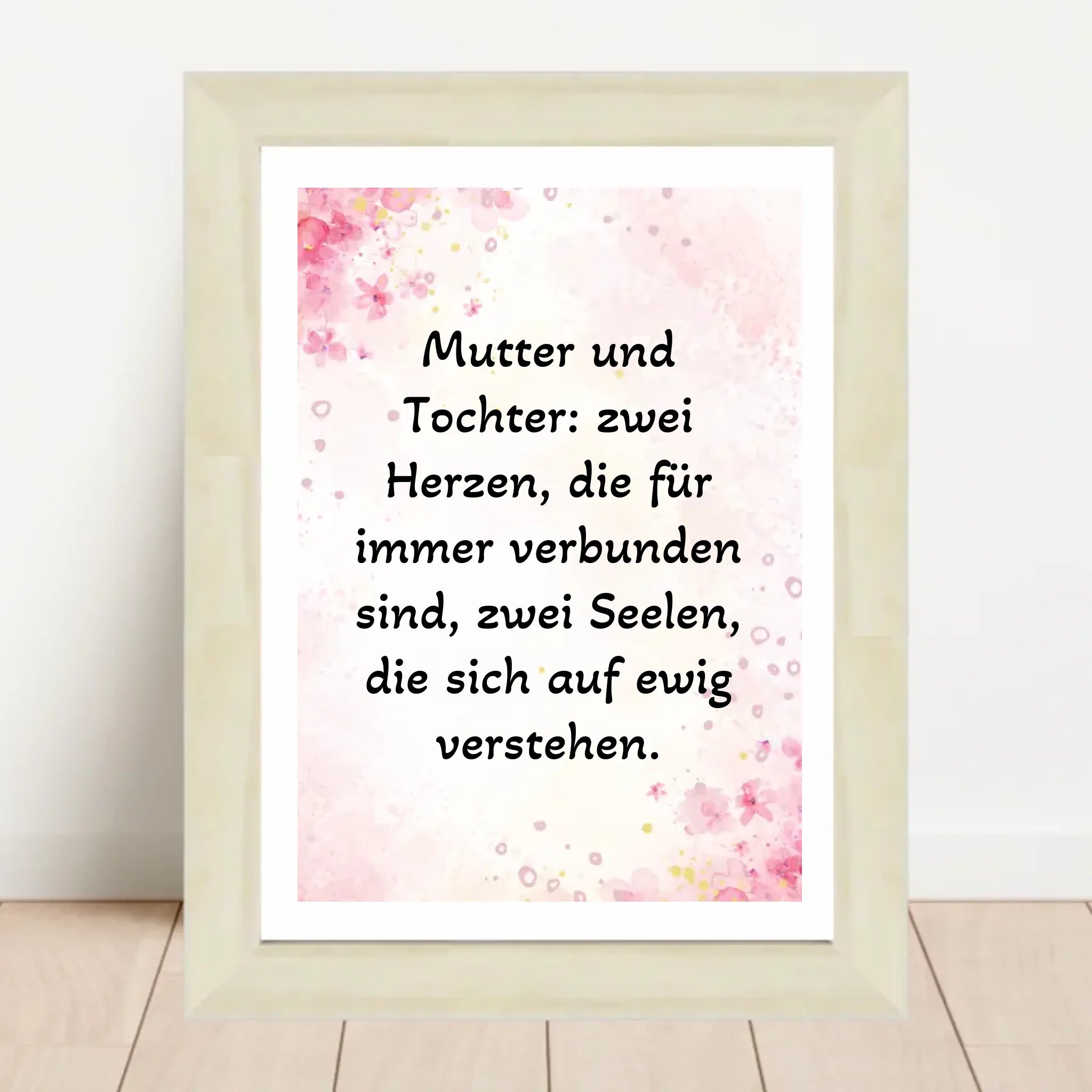 Spruch Poster für Mutter und Tochter gestalten - Cantty