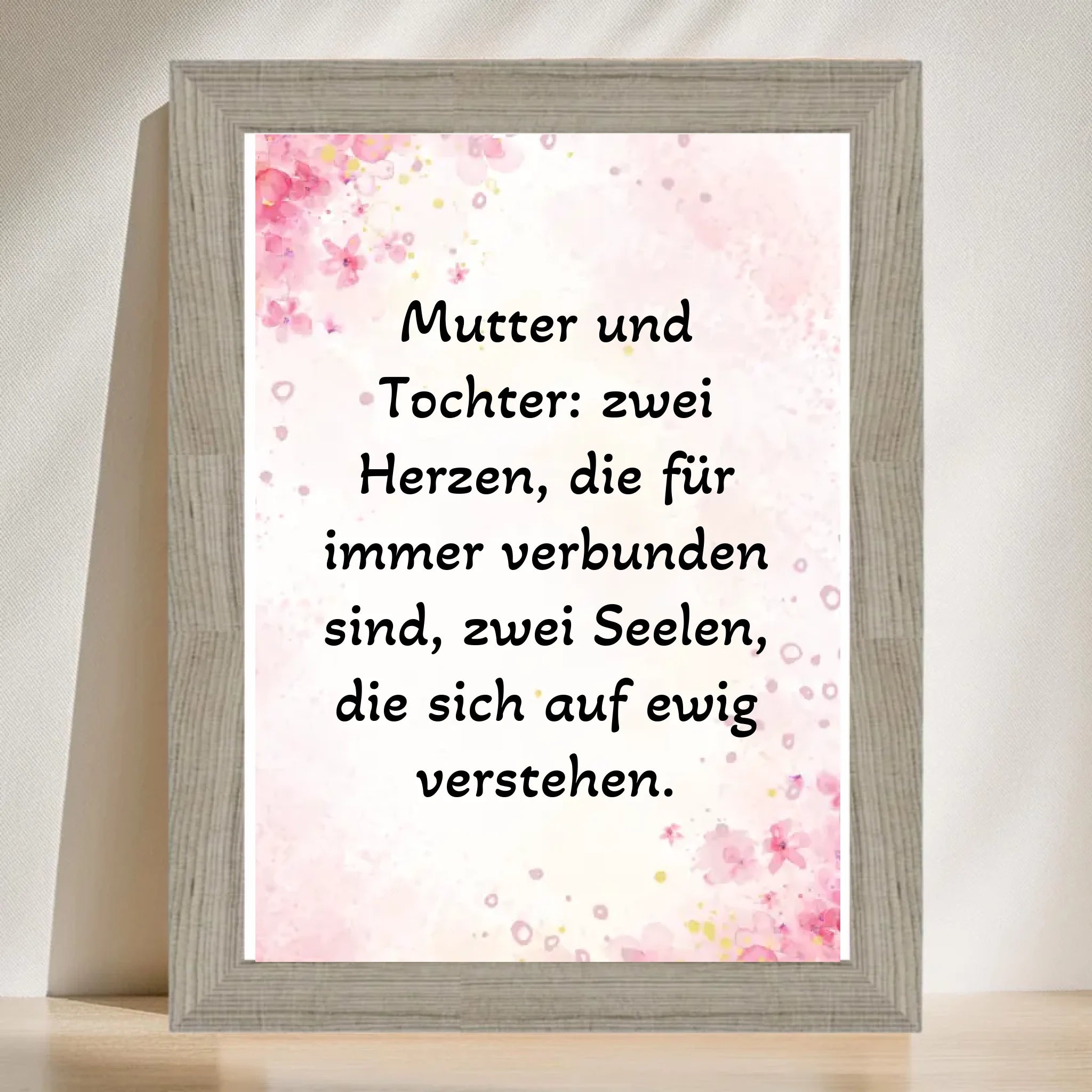 Spruch Poster für Mutter und Tochter gestalten - Cantty