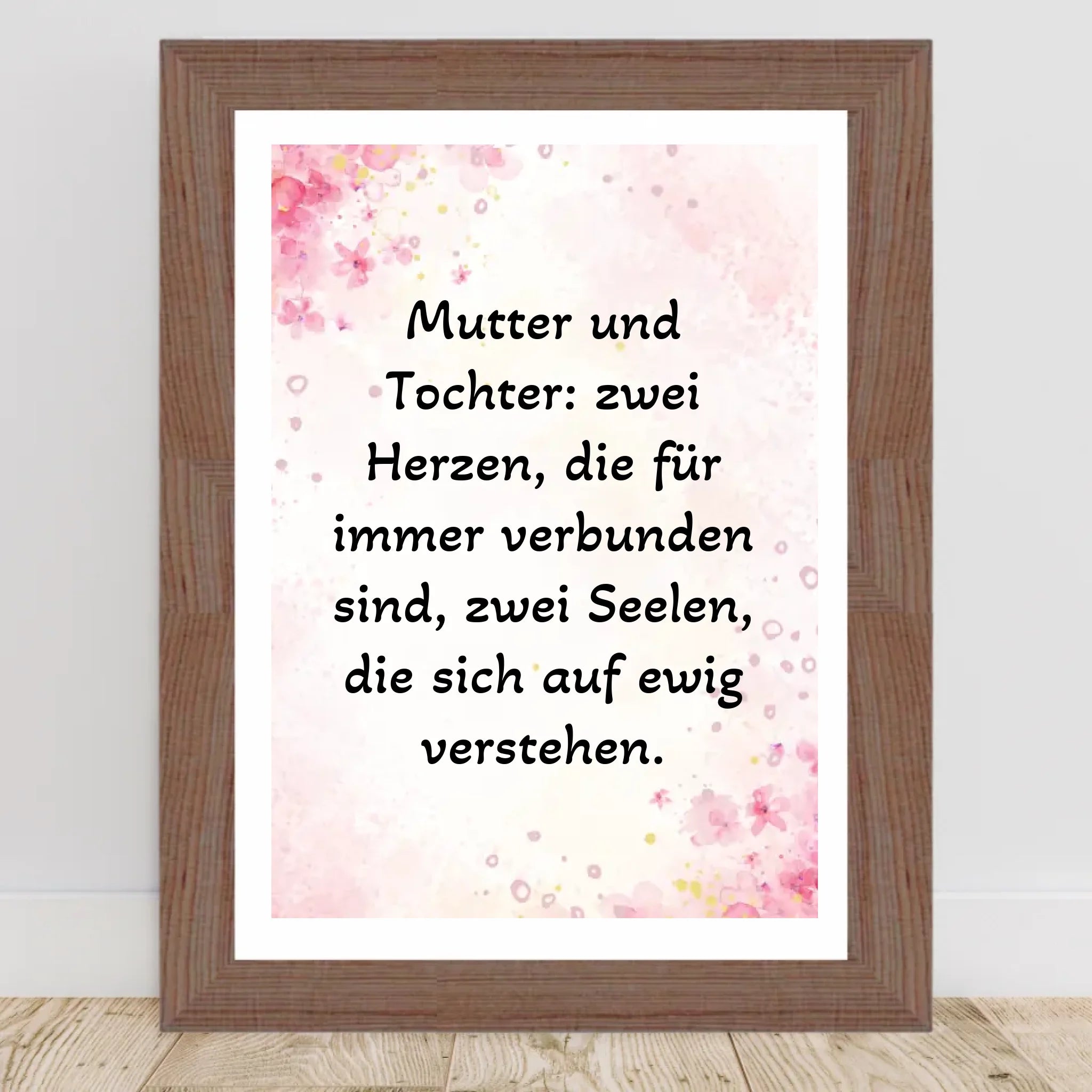 Spruch Poster für Mutter und Tochter gestalten - Cantty