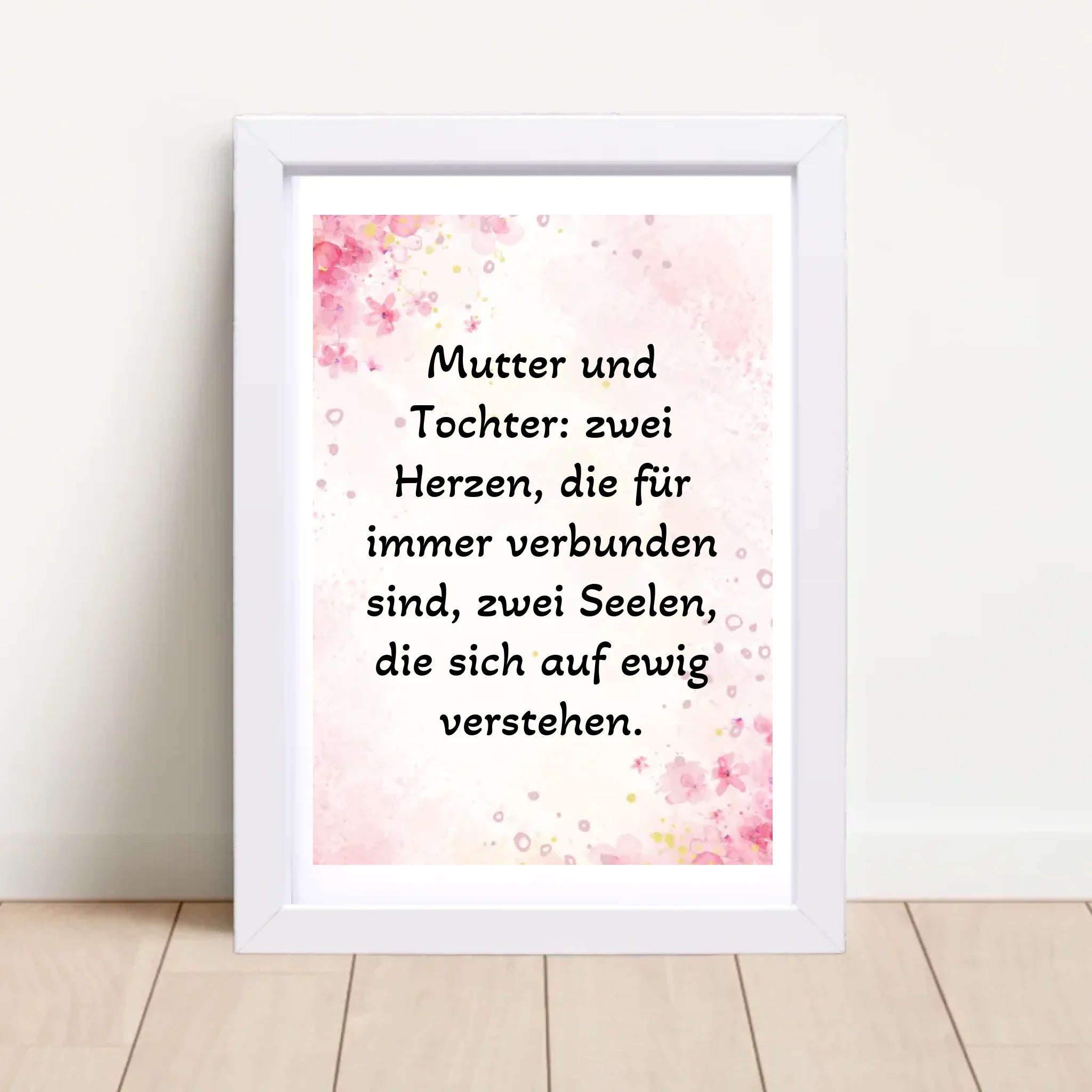 Spruch Poster für Mutter und Tochter gestalten - Cantty