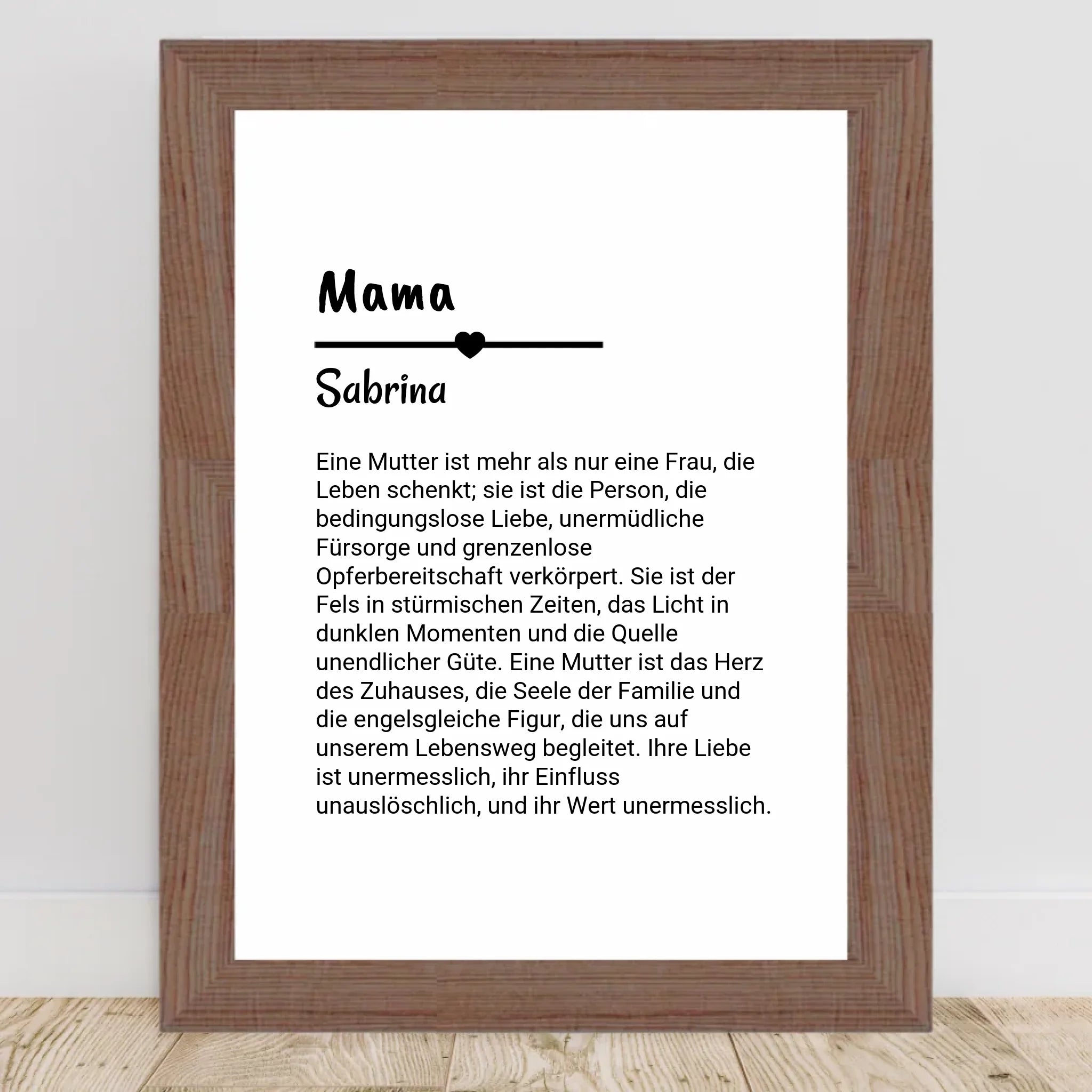 Mama Definition Poster Geschenk personalisiert - Cantty