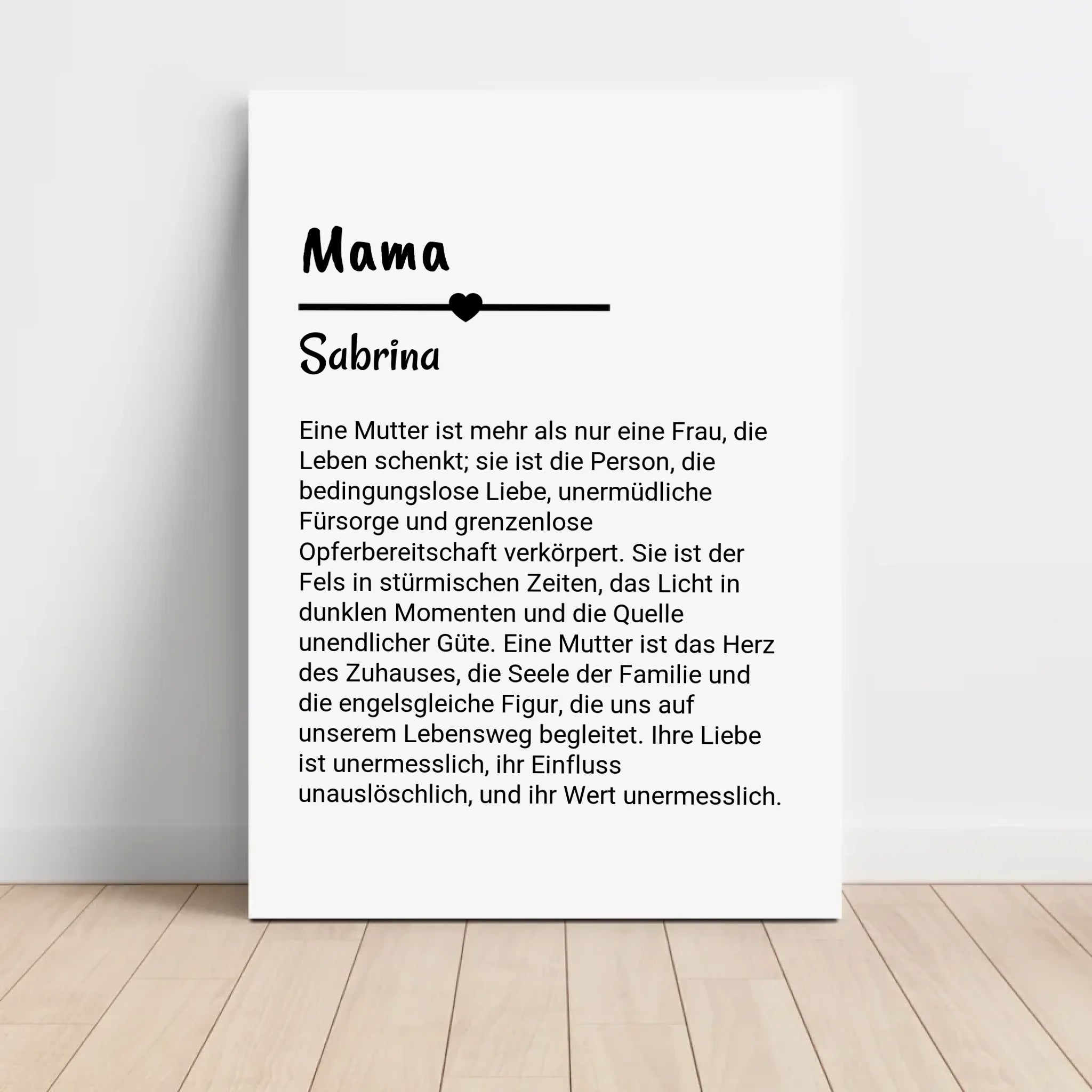 Mama Definition Poster Geschenk personalisiert - Cantty