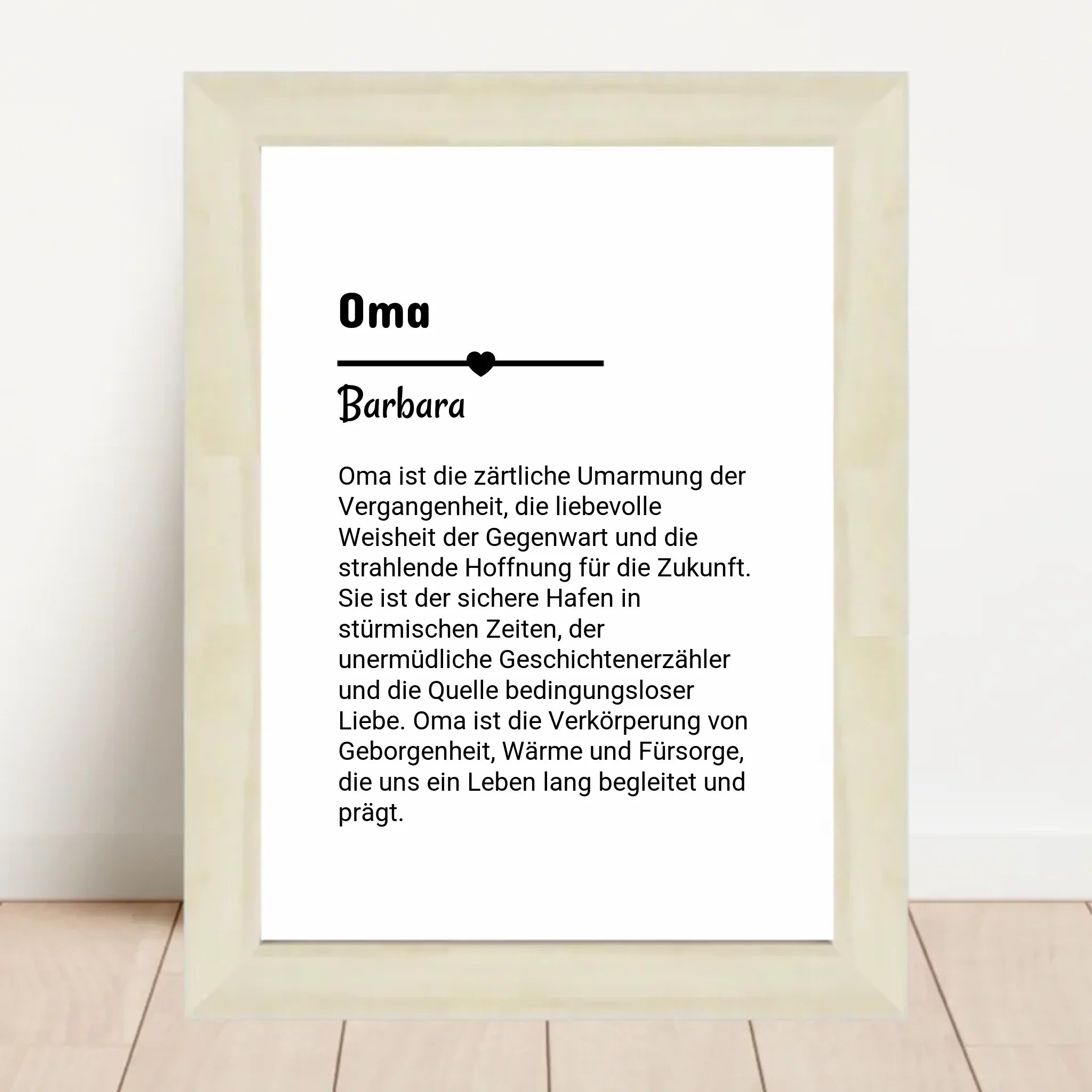 Oma Definition Poster Geschenk personalisiert - Cantty