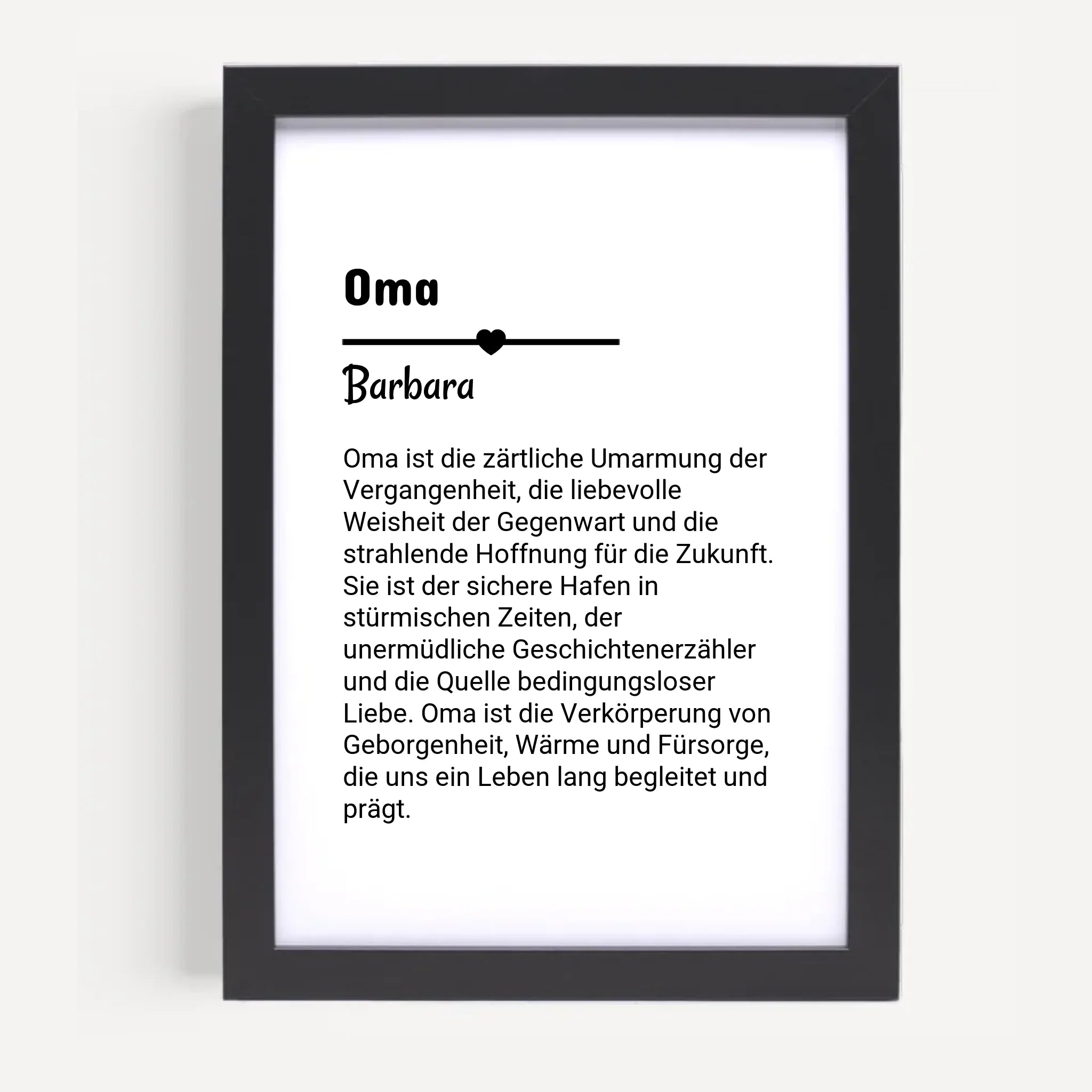 Oma Definition Poster Geschenk personalisiert - Cantty