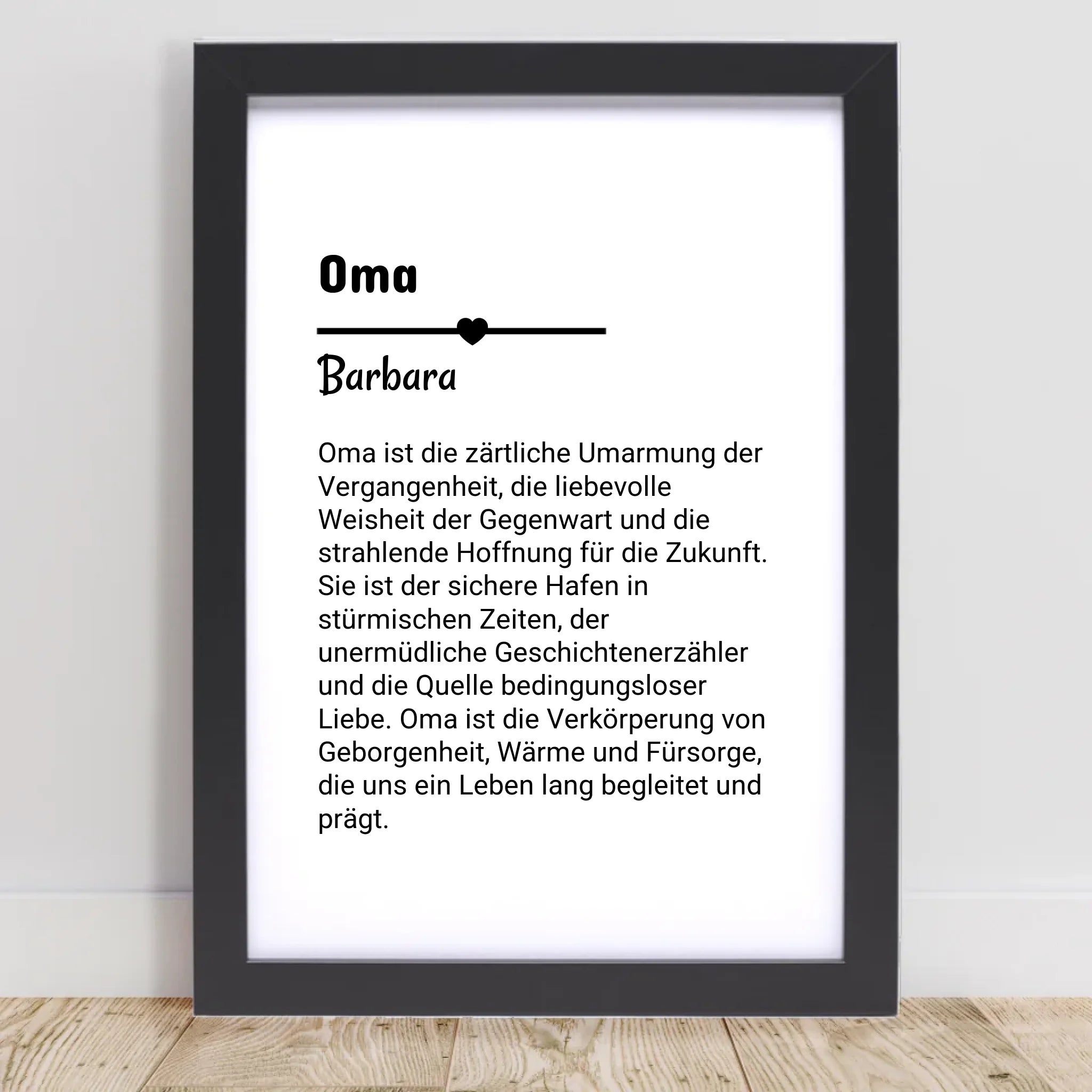 Oma Definition Poster Geschenk personalisiert - Cantty