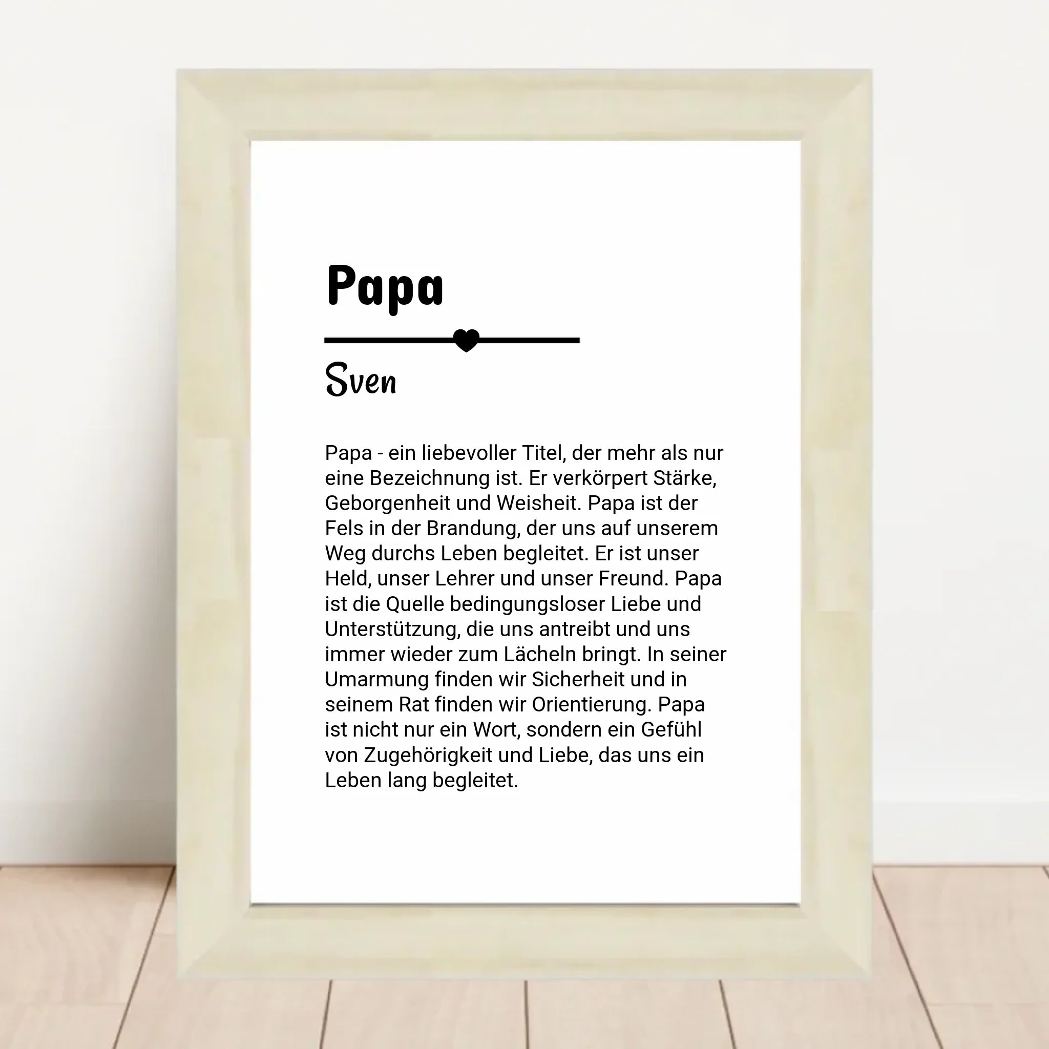 Papa Definition Poster Geschenk personalisiert - Cantty