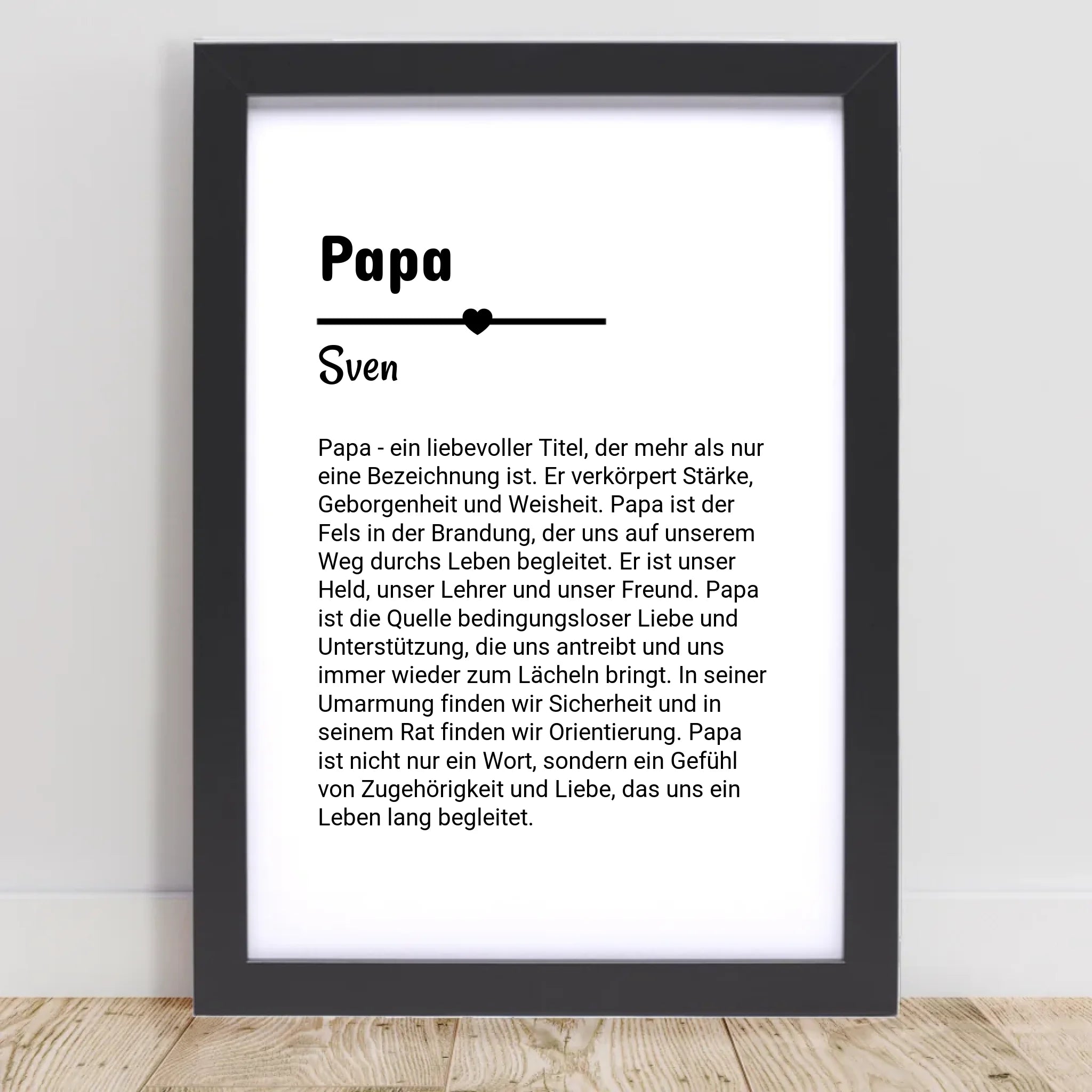 Papa Definition Poster Geschenk personalisiert - Cantty