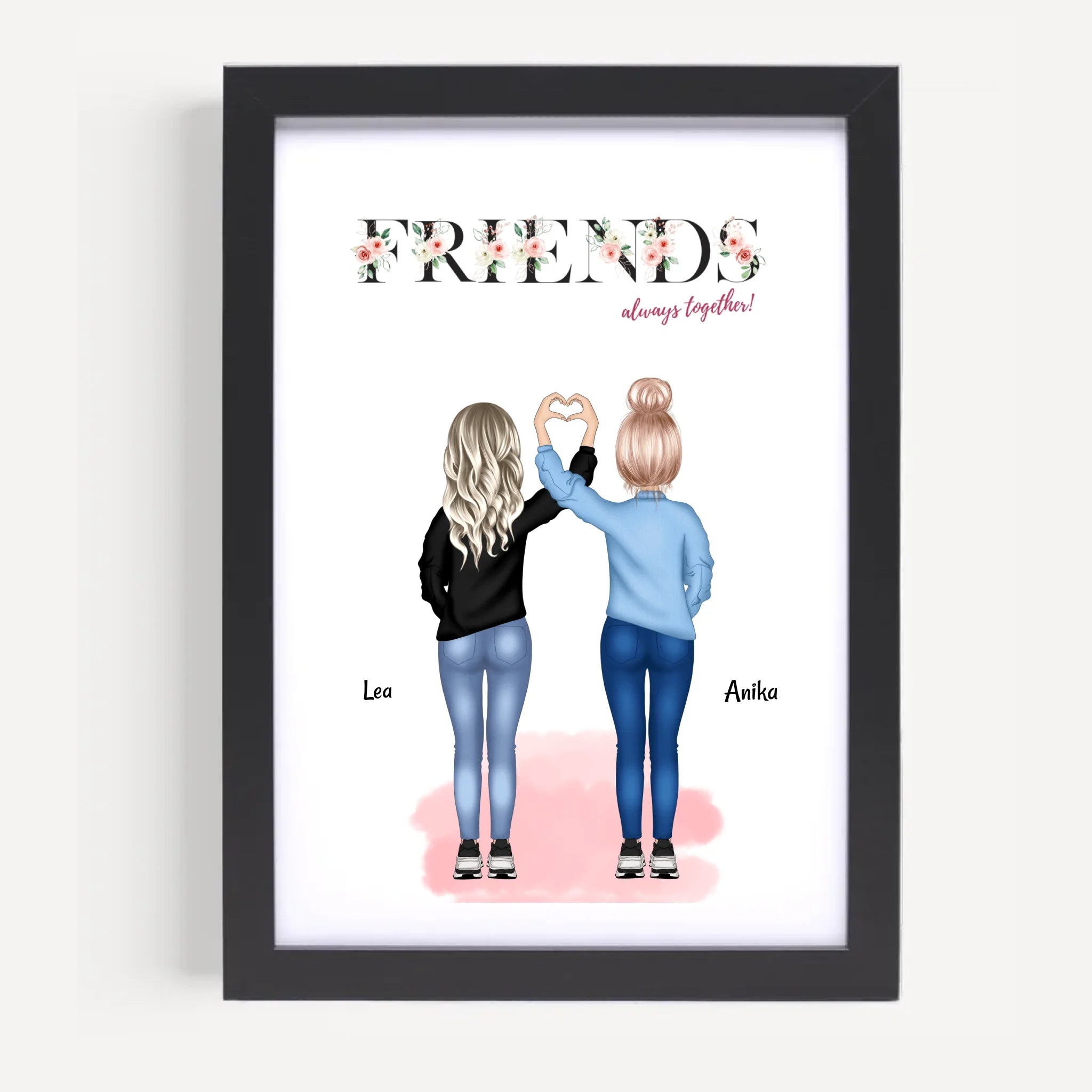 Geschenk beste Freundin Poster personalisiert - Cantty