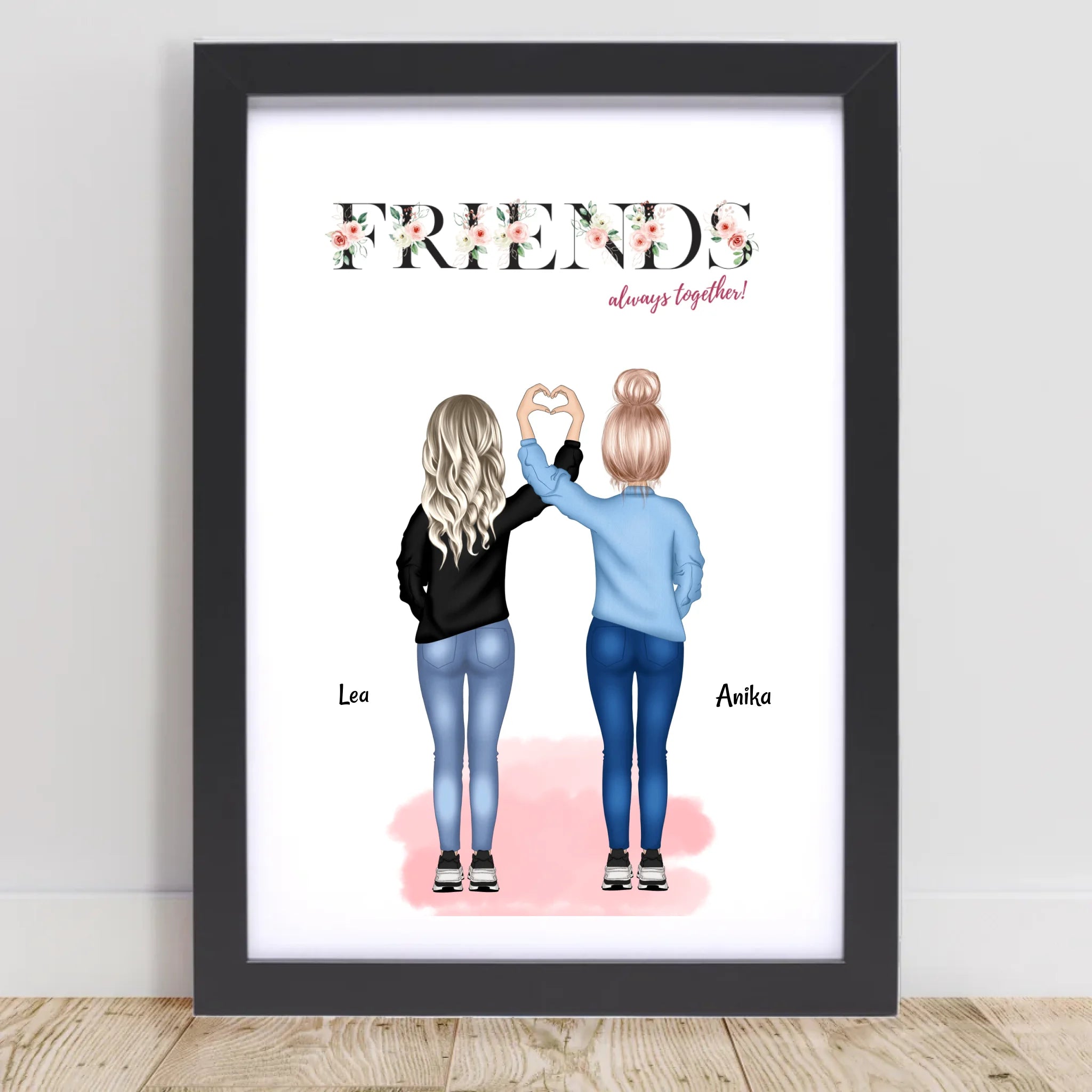 Geschenk beste Freundin Poster personalisiert - Cantty