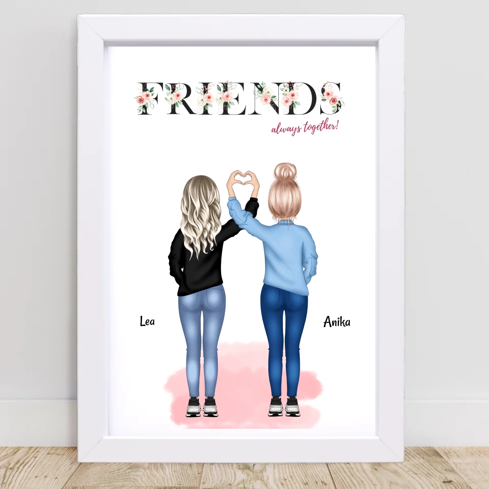 Geschenk beste Freundin Poster personalisiert - Cantty