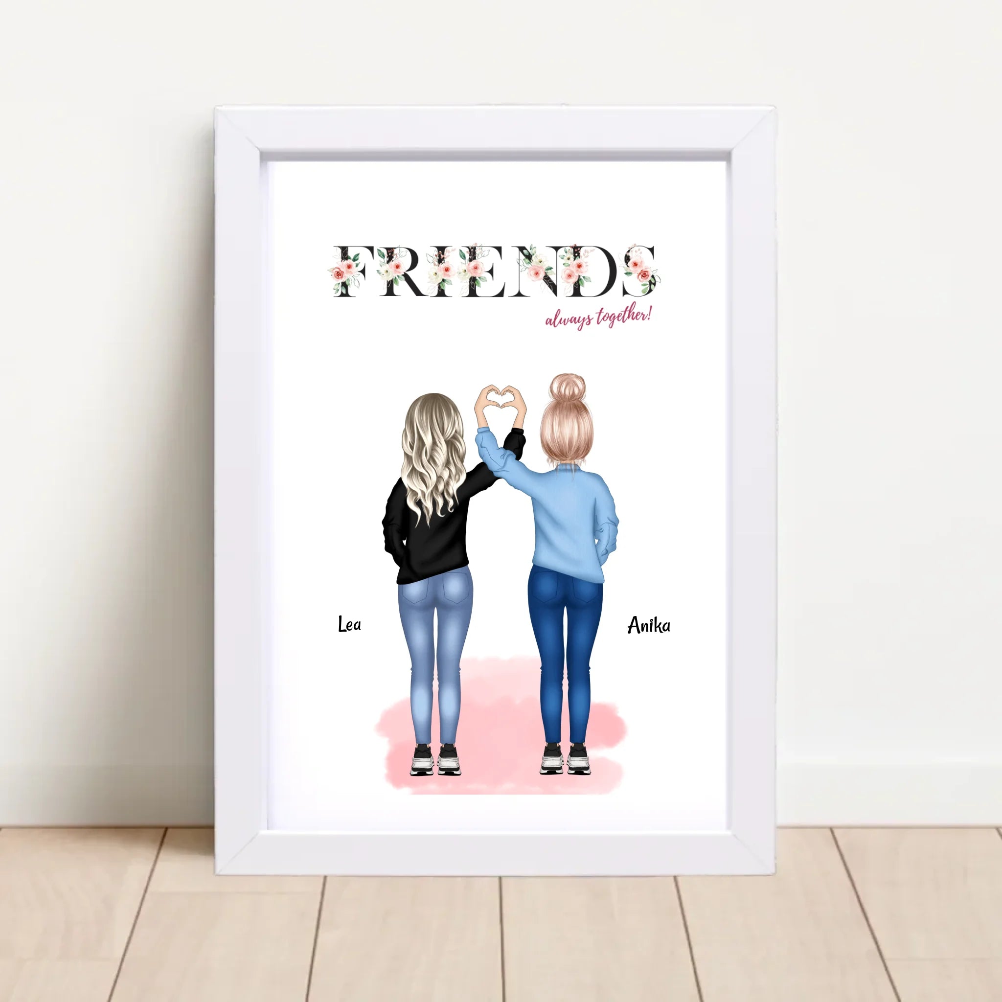 Geschenk beste Freundin Poster personalisiert - Cantty