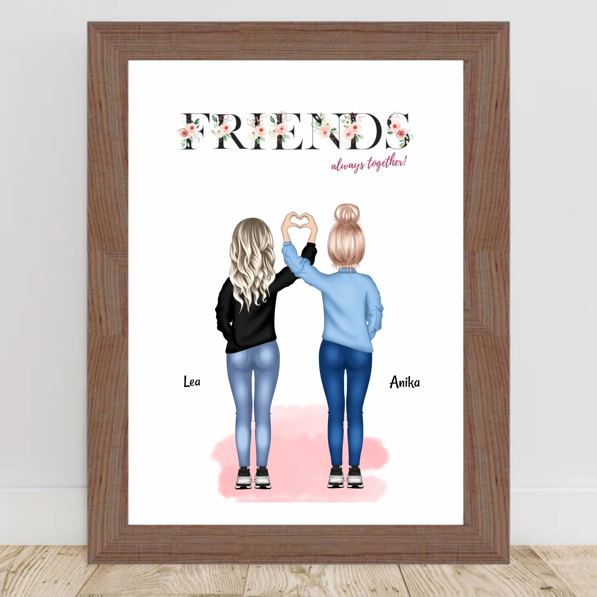 Geschenk beste Freundin Poster personalisiert - Cantty