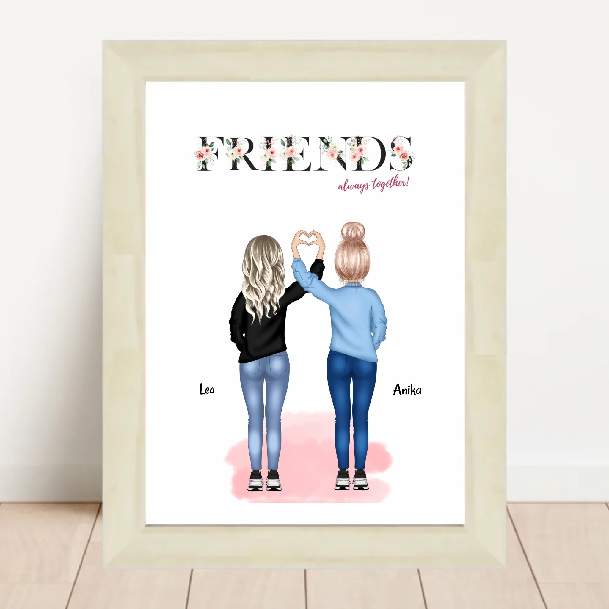 Geschenk beste Freundin Poster personalisiert - Cantty