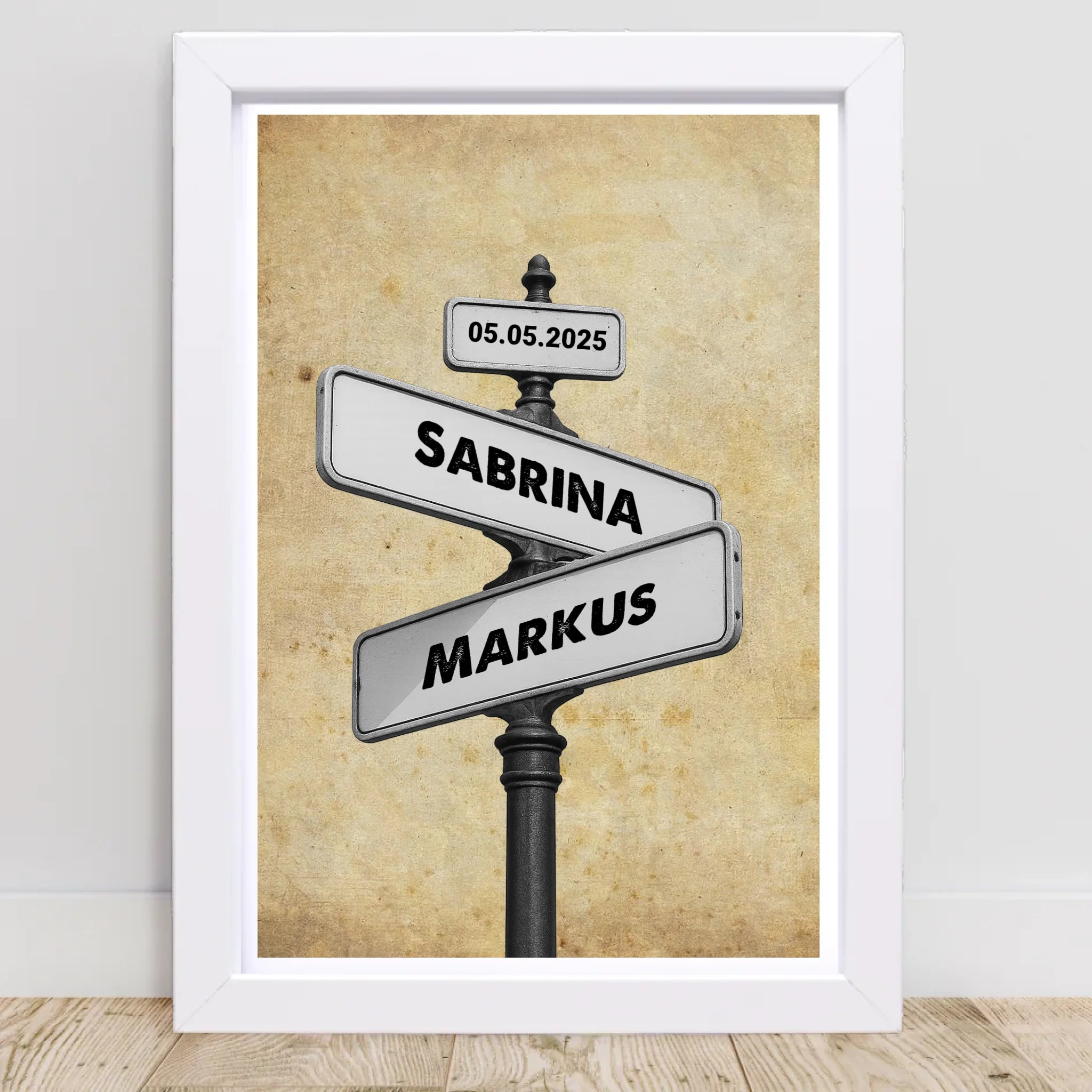 1 Jahrestag Geschenk Poster für Ihn & Sie personalisierbar - Cantty