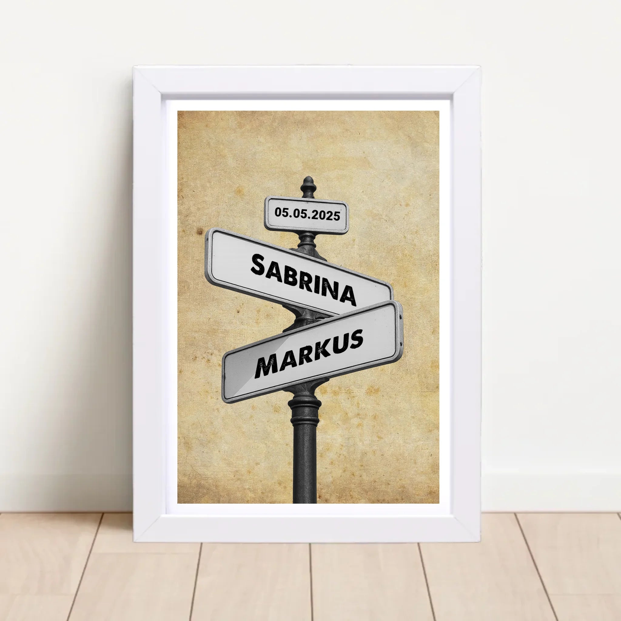 1 Jahrestag Geschenk Poster für Ihn & Sie personalisierbar - Cantty