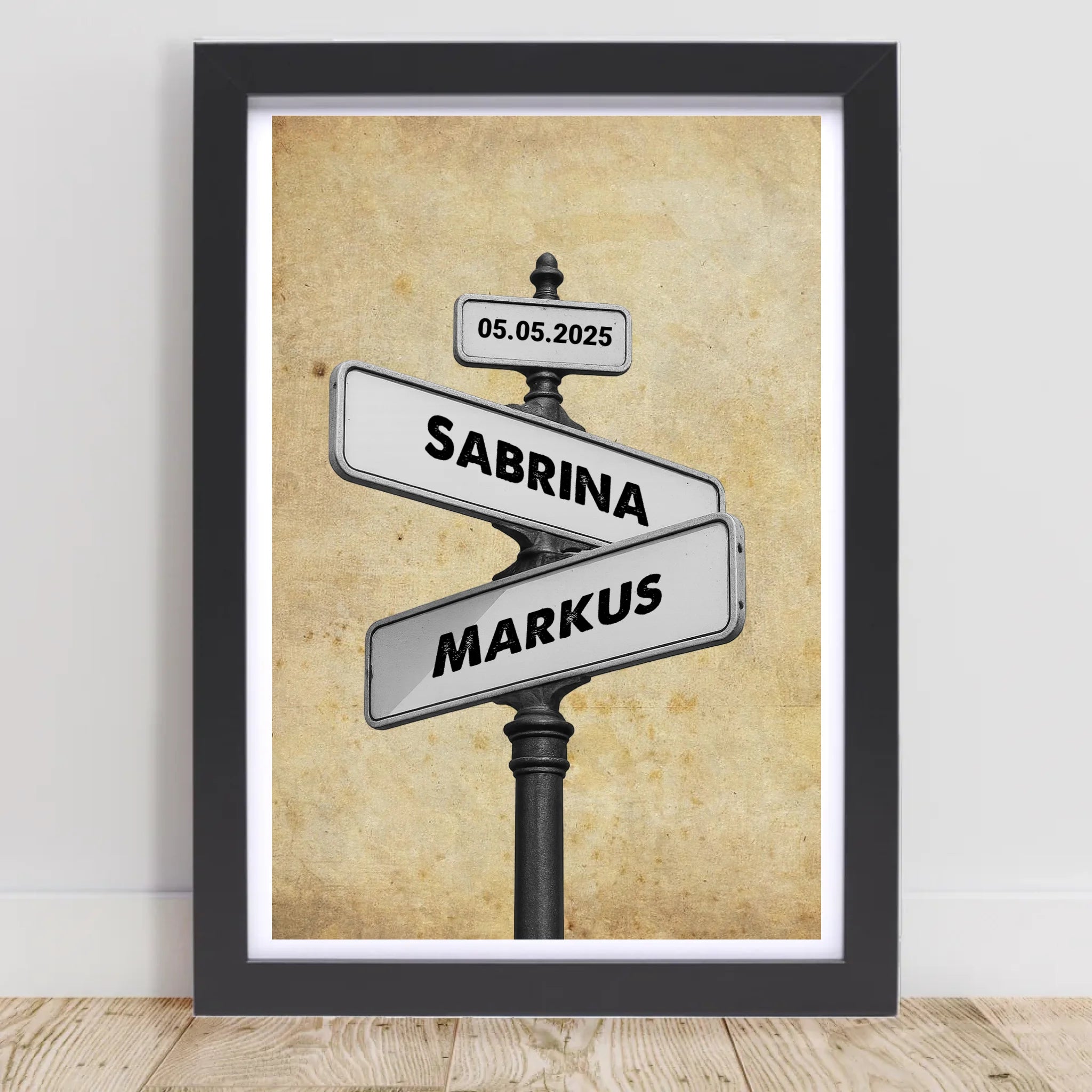 1 Jahrestag Geschenk Poster für Ihn & Sie personalisierbar - Cantty