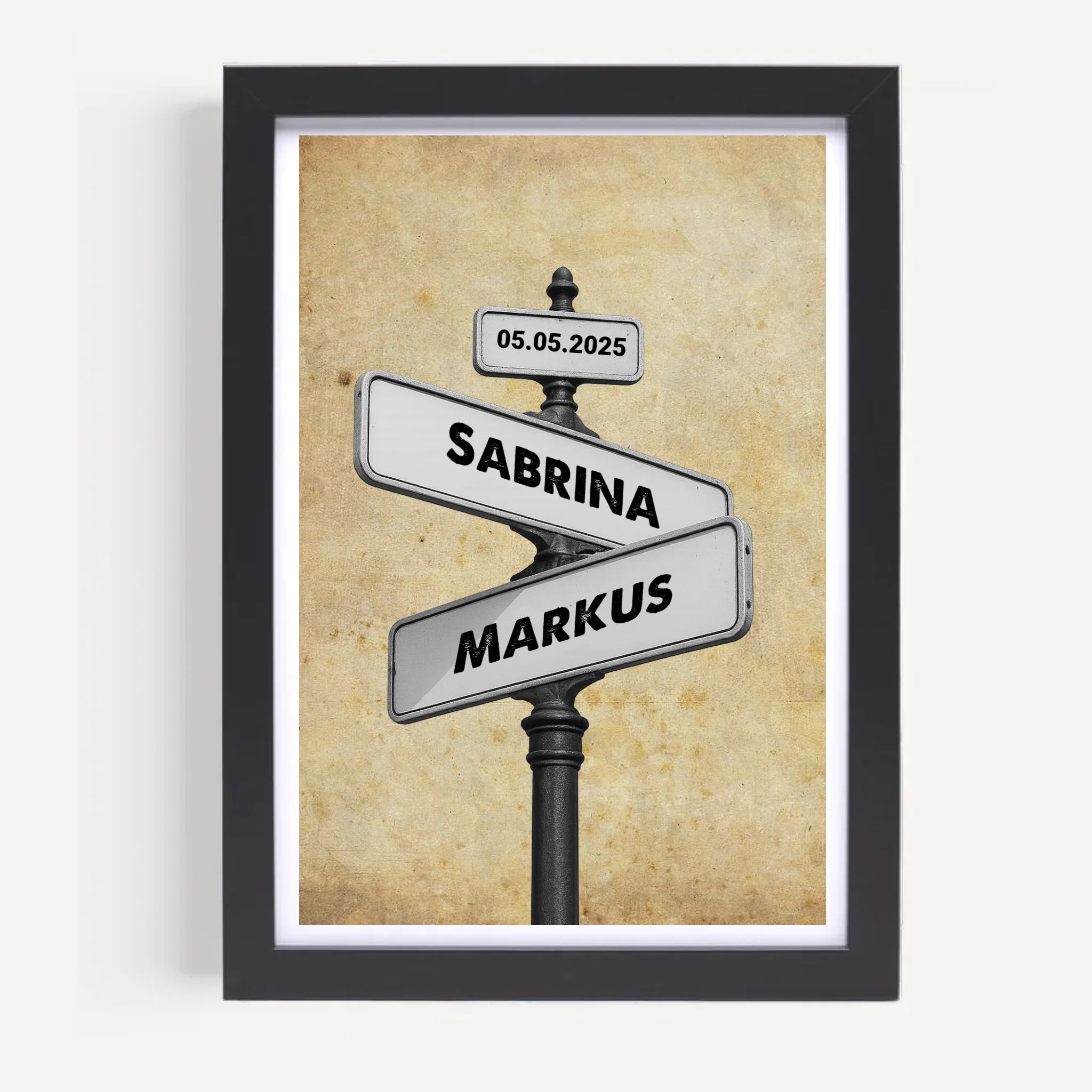 1 Jahrestag Geschenk Poster für Ihn & Sie personalisierbar - Cantty