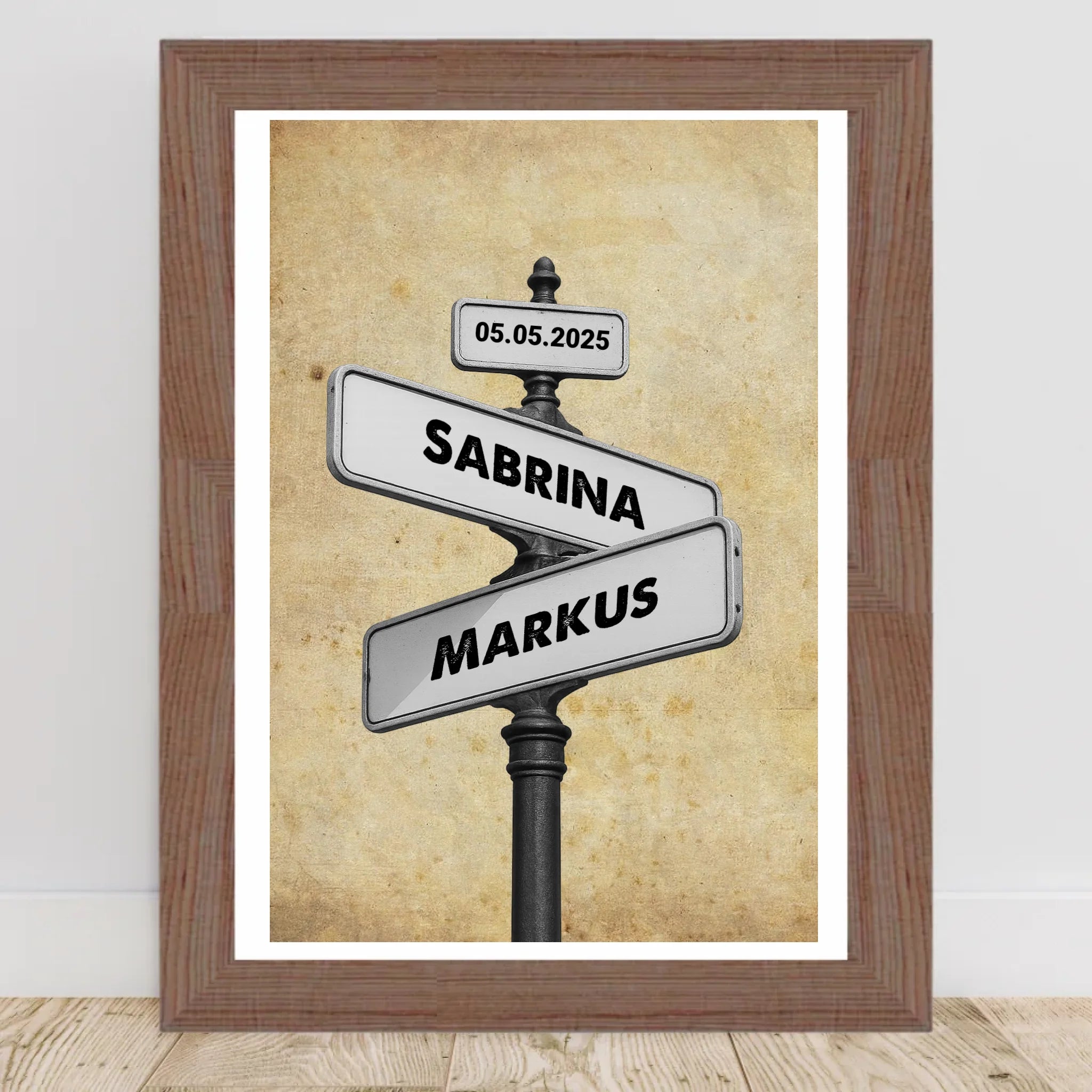 1 Jahrestag Geschenk Poster für Ihn & Sie personalisierbar - Cantty