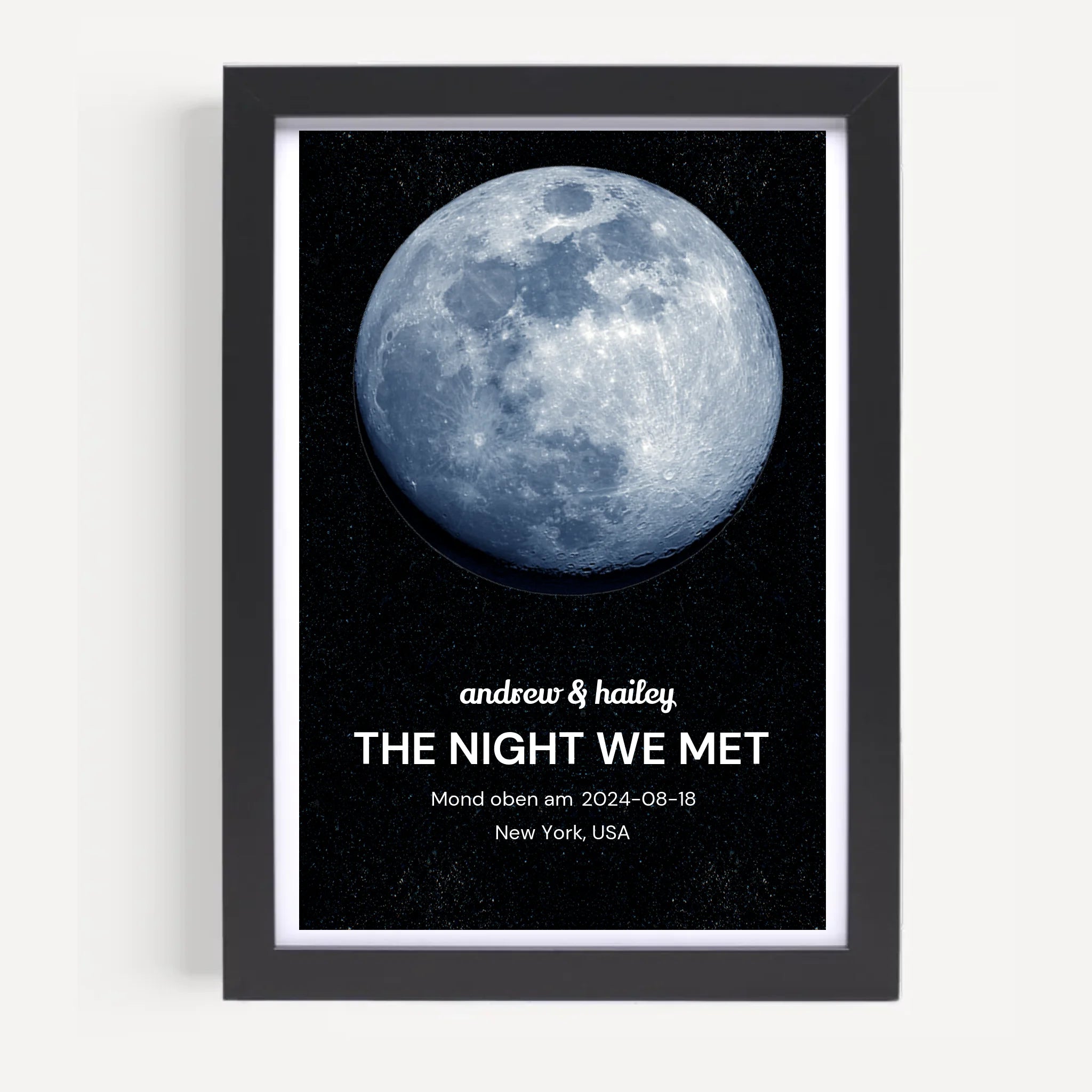 Mond Poster personalisiert - Cantty