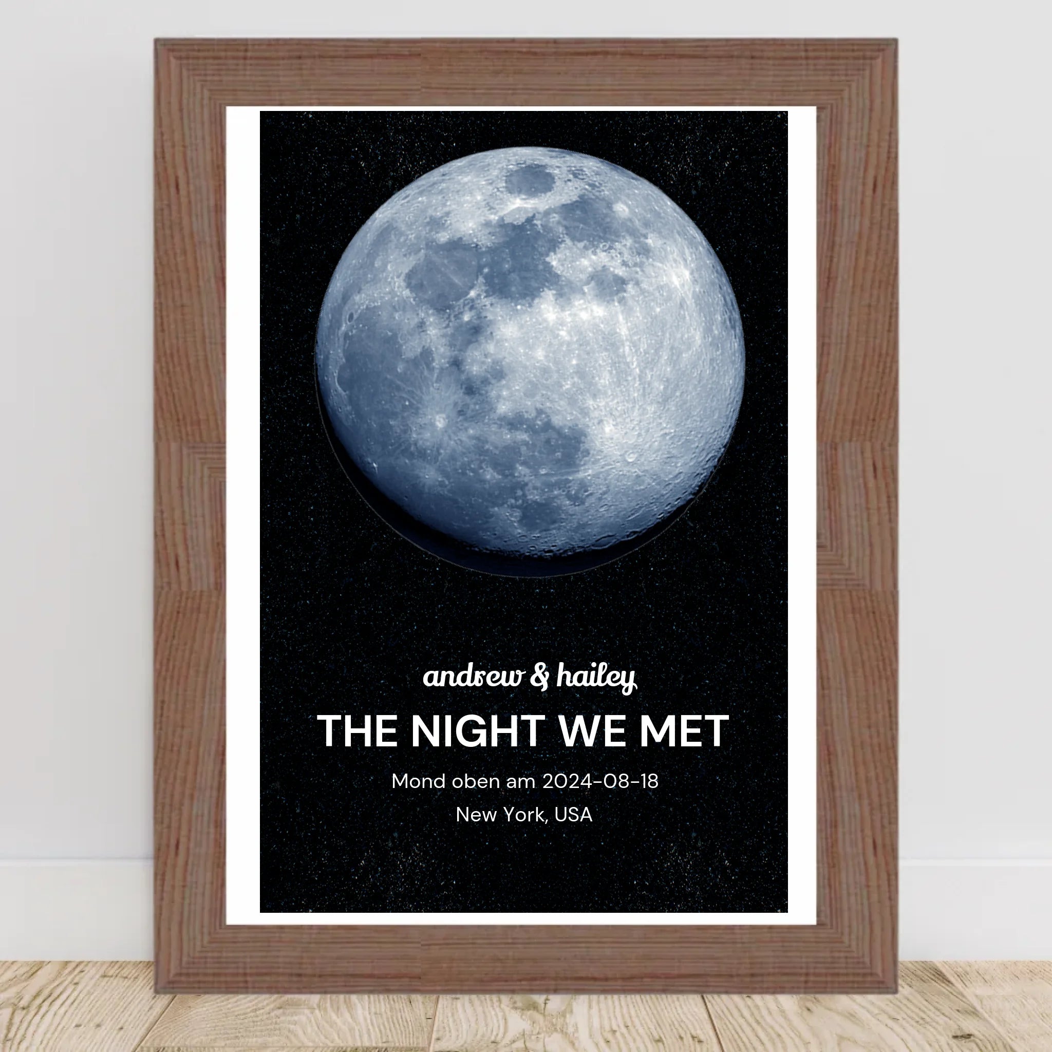 Mond Poster personalisiert - Cantty