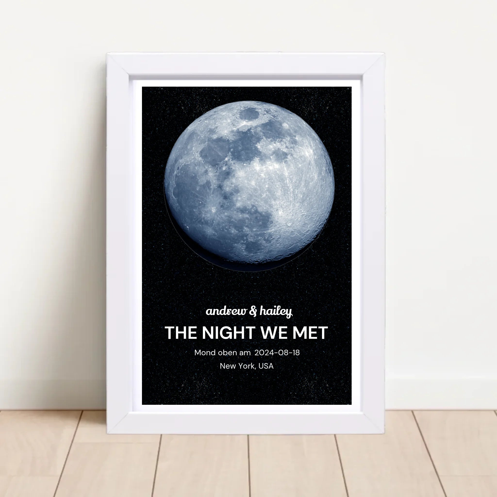 Mond Poster personalisiert - Cantty