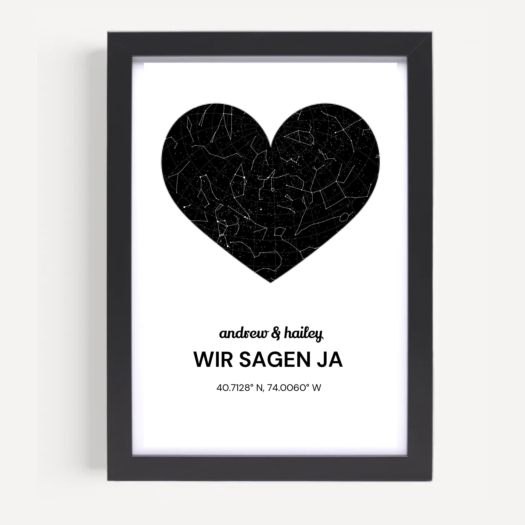 Poster mit Rahmen Schwarz 5