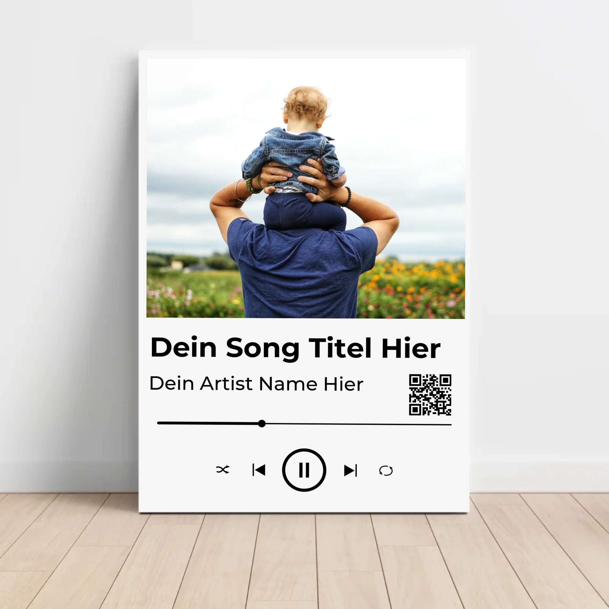 Papa Musik Poster Lieblingssong Geschenk personalisiert - Cantty