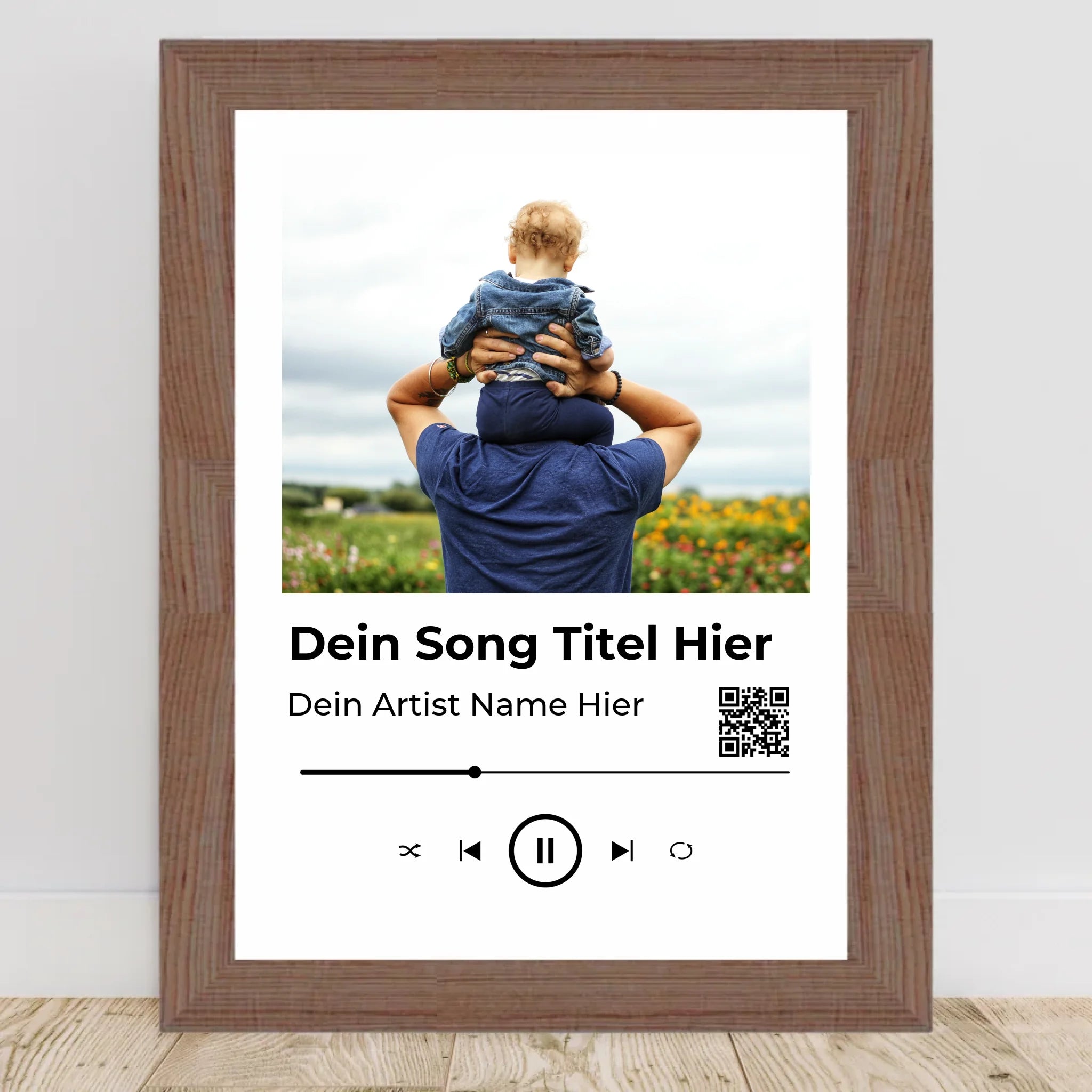Papa Musik Poster Lieblingssong Geschenk personalisiert - Cantty