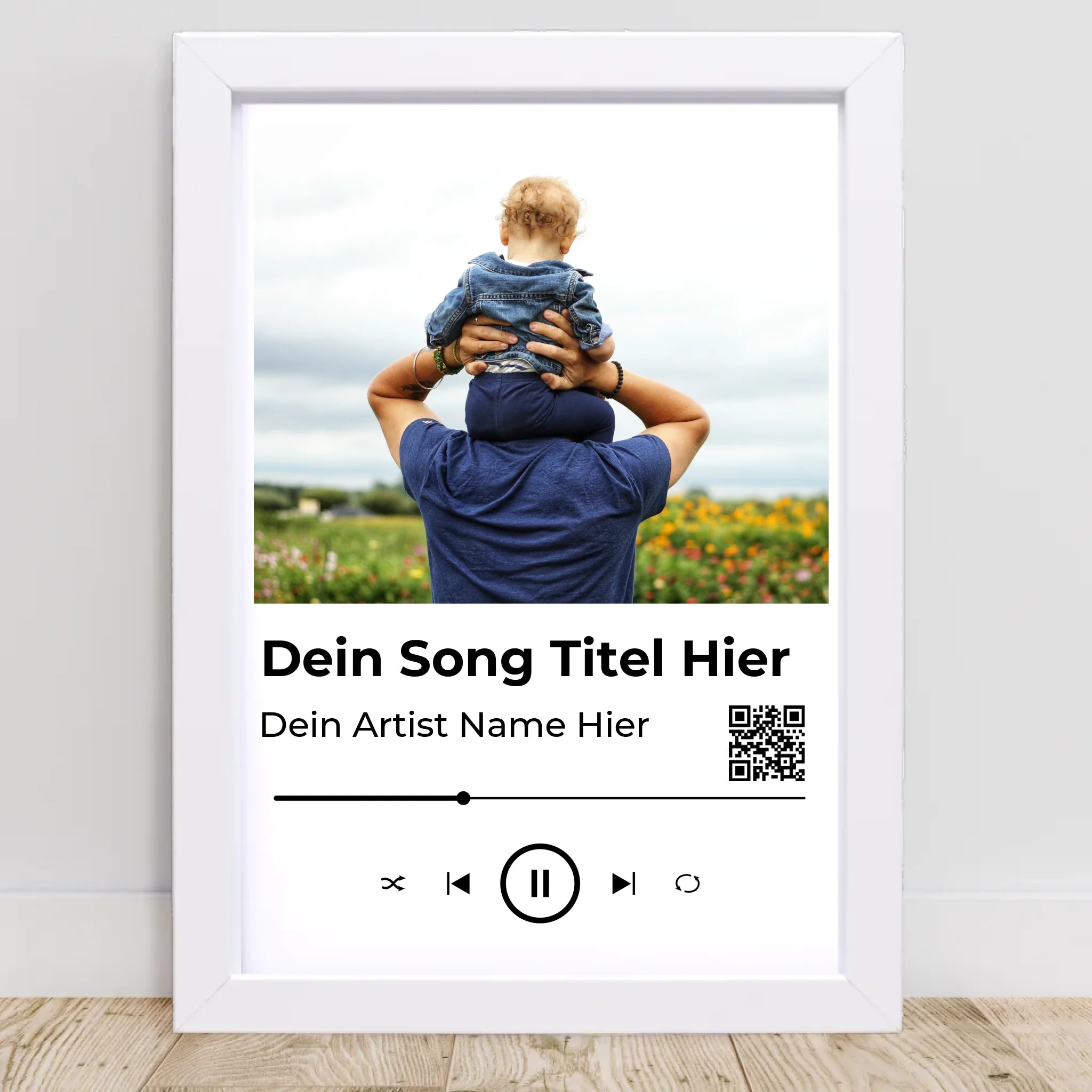 Papa Musik Poster Lieblingssong Geschenk personalisiert - Cantty