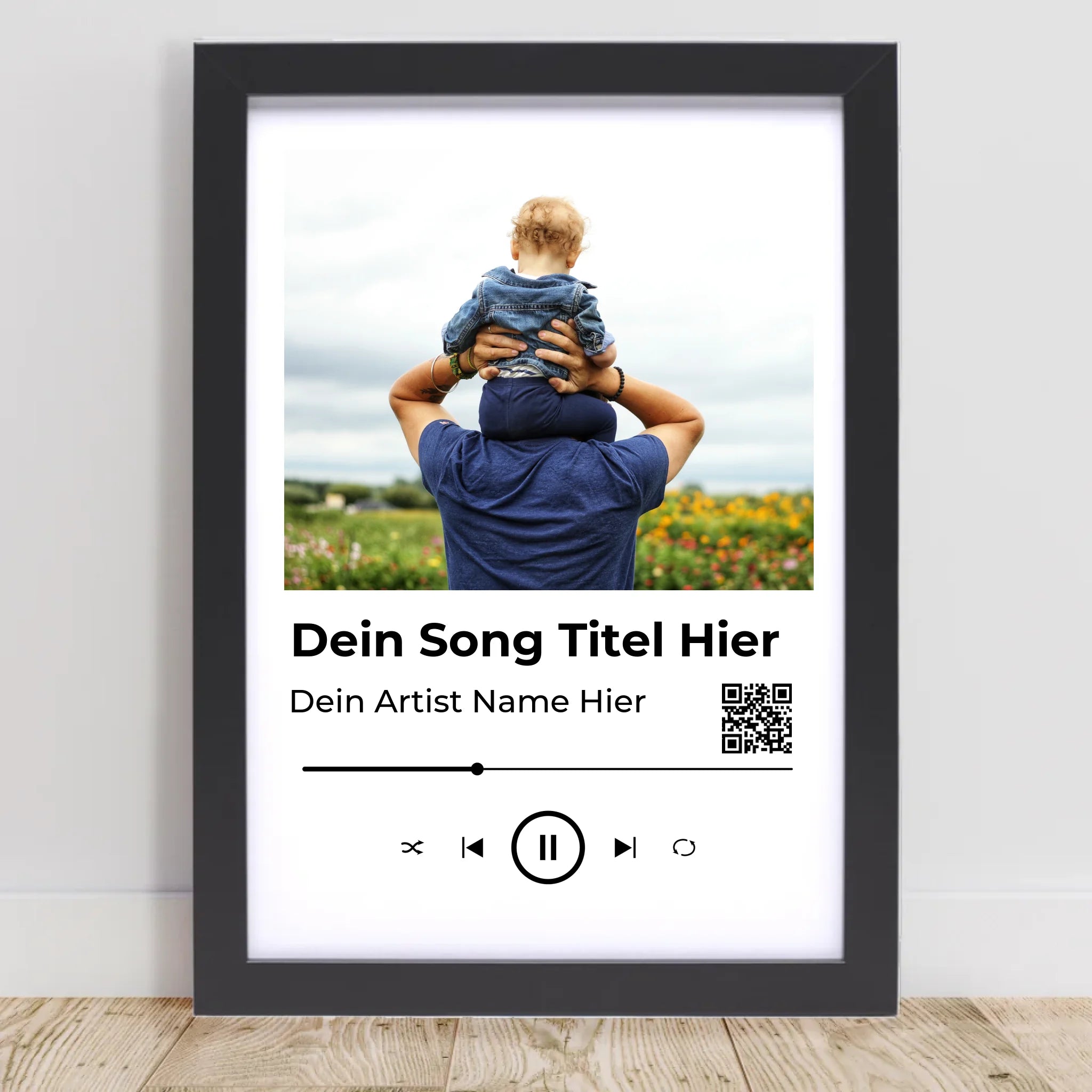 Papa Musik Poster Lieblingssong Geschenk personalisiert - Cantty