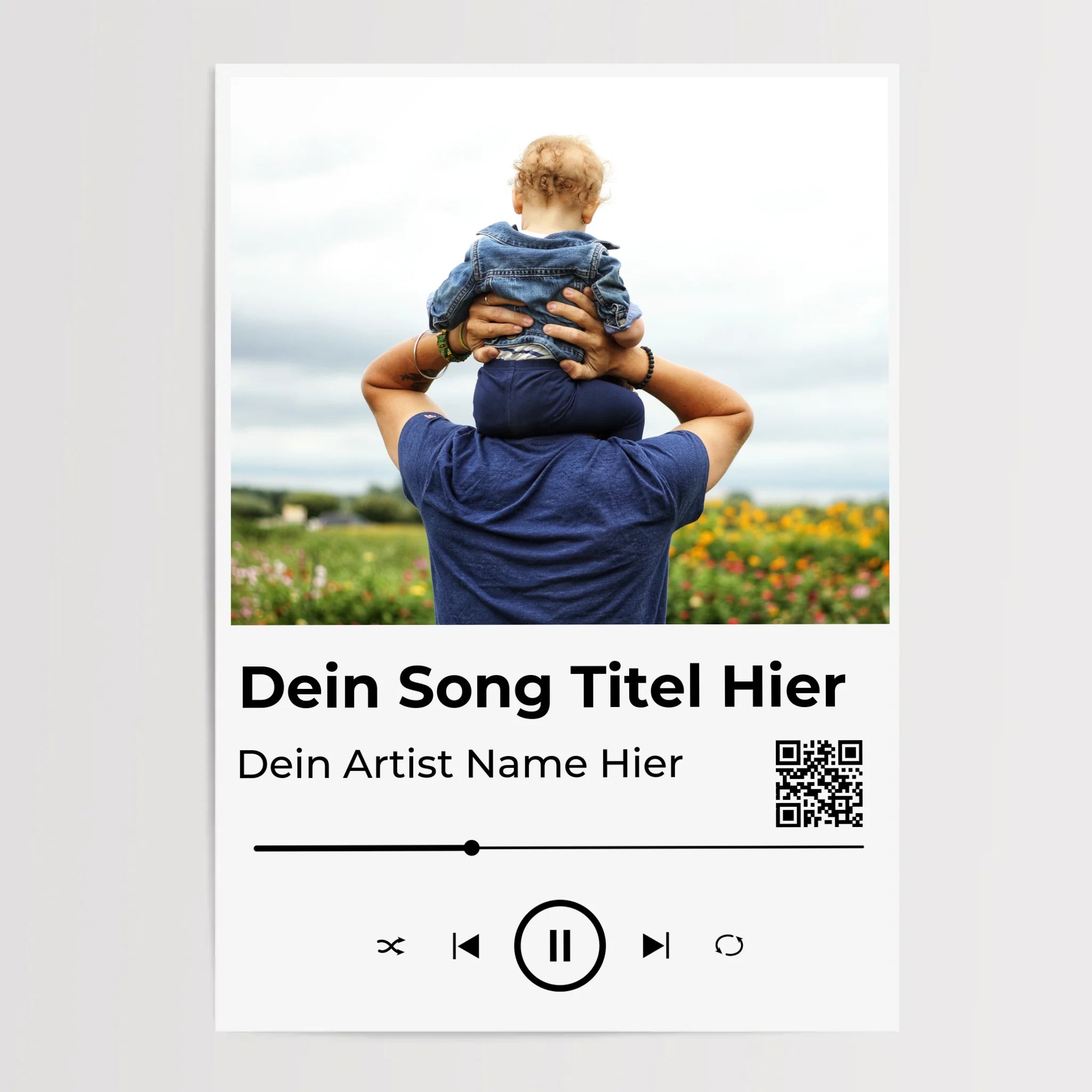 Papa Musik Poster Lieblingssong Geschenk personalisiert - Cantty