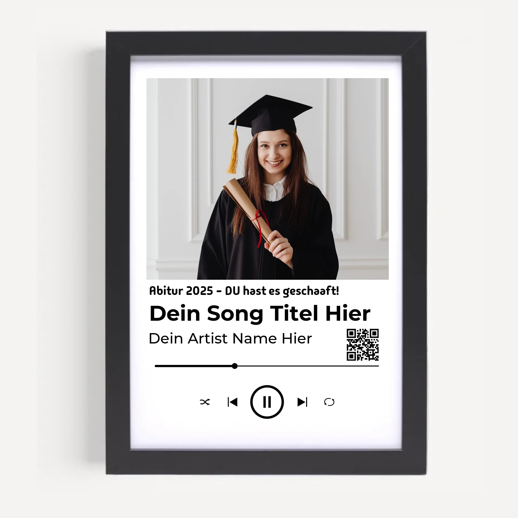 Abitur Geschenk Foto Musikplayer Lieblingslied Poster - Cantty