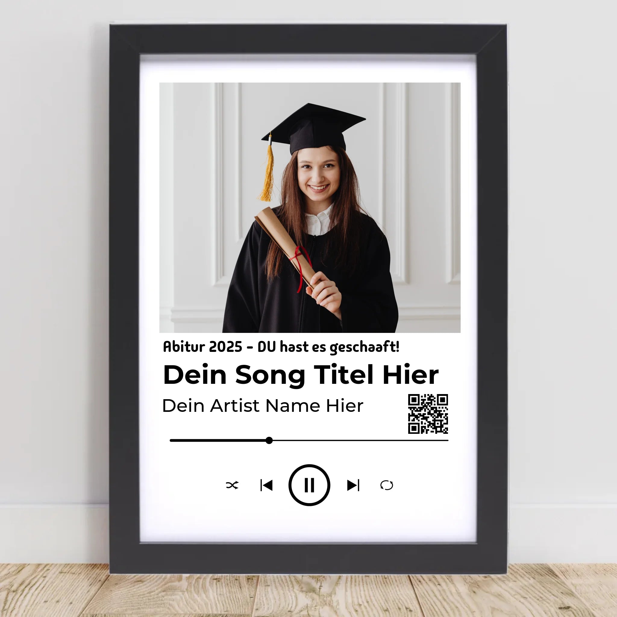 Abitur Geschenk Foto Musikplayer Lieblingslied Poster - Cantty