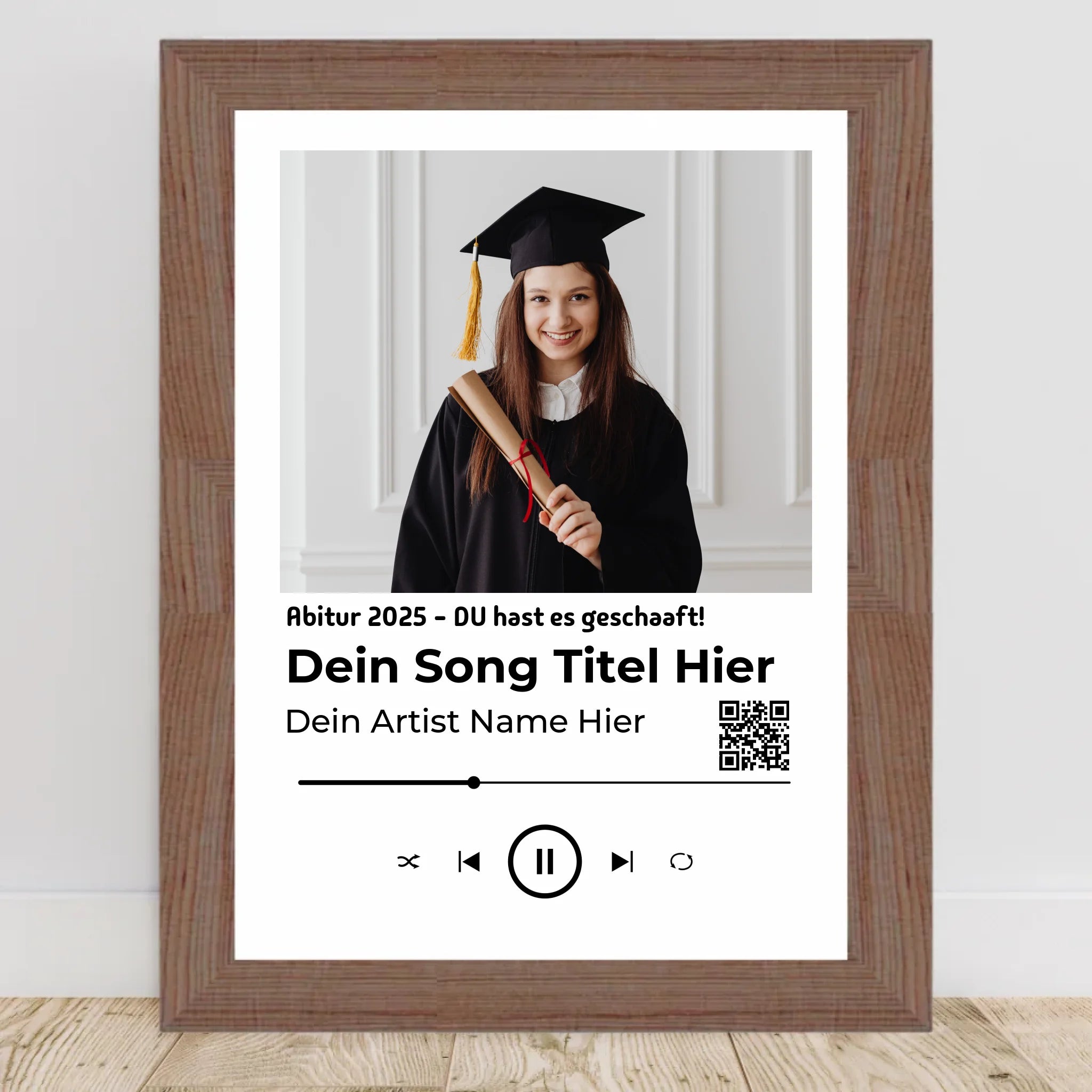 Abitur Geschenk Foto Musikplayer Lieblingslied Poster - Cantty
