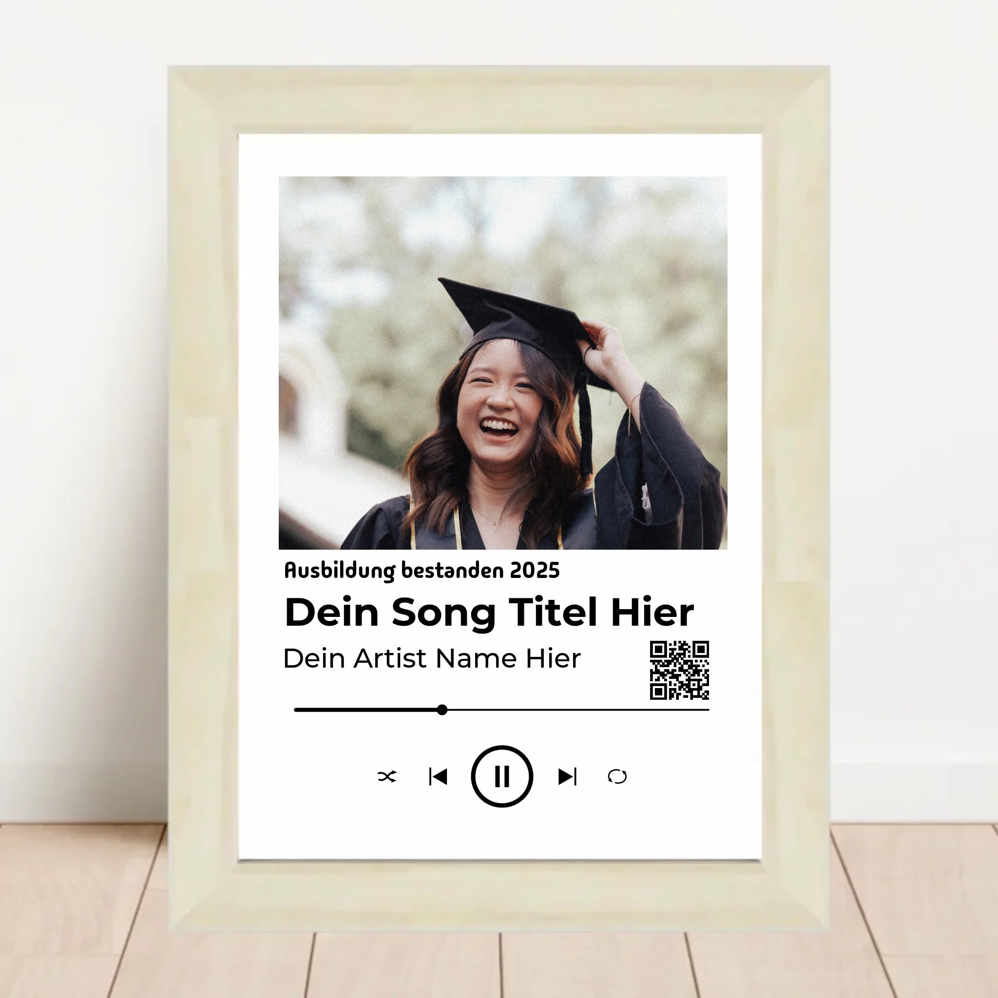 Ausbildung bestanden Geschenk Musikposter Lieblingslied - Cantty