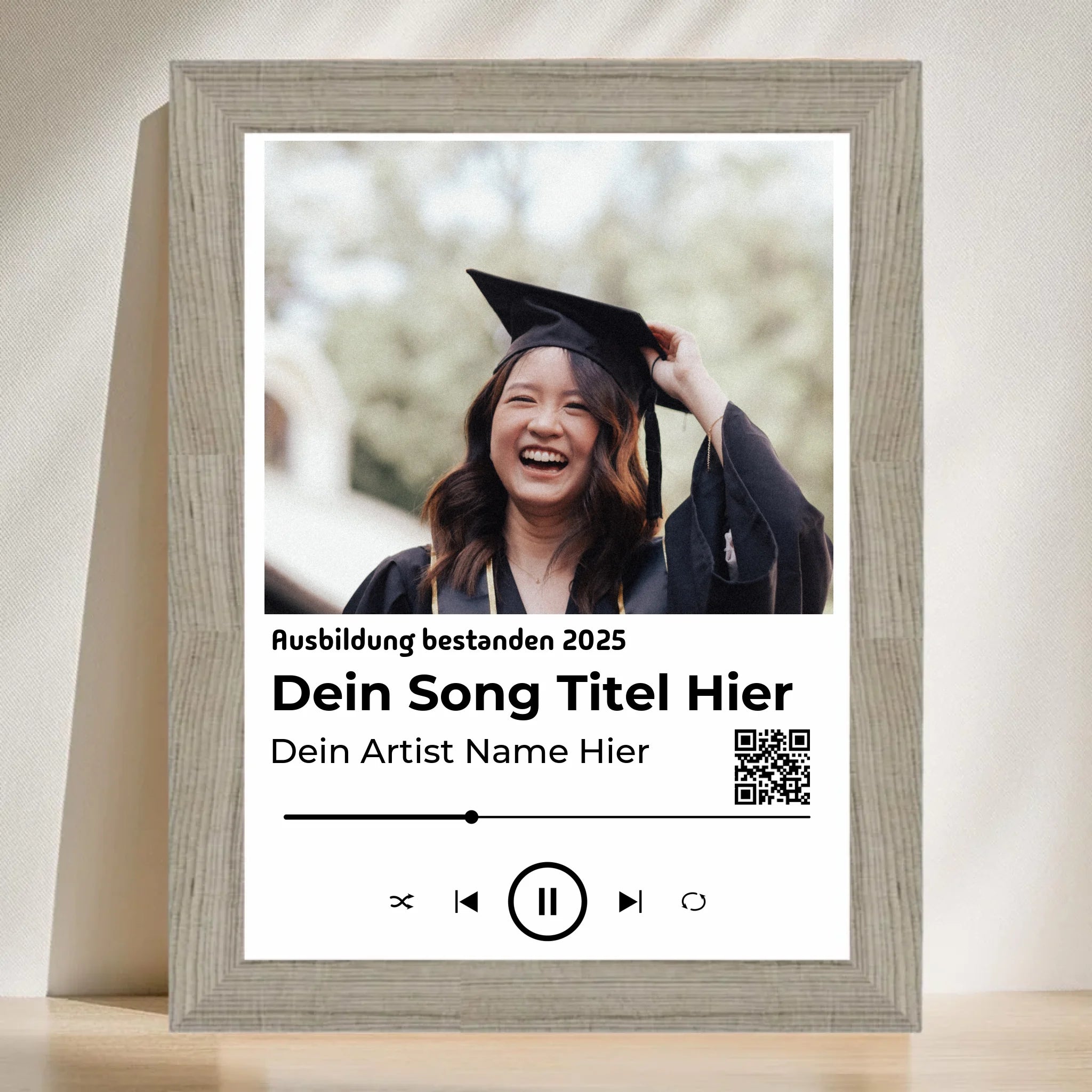 Ausbildung bestanden Geschenk Musikposter Lieblingslied - Cantty
