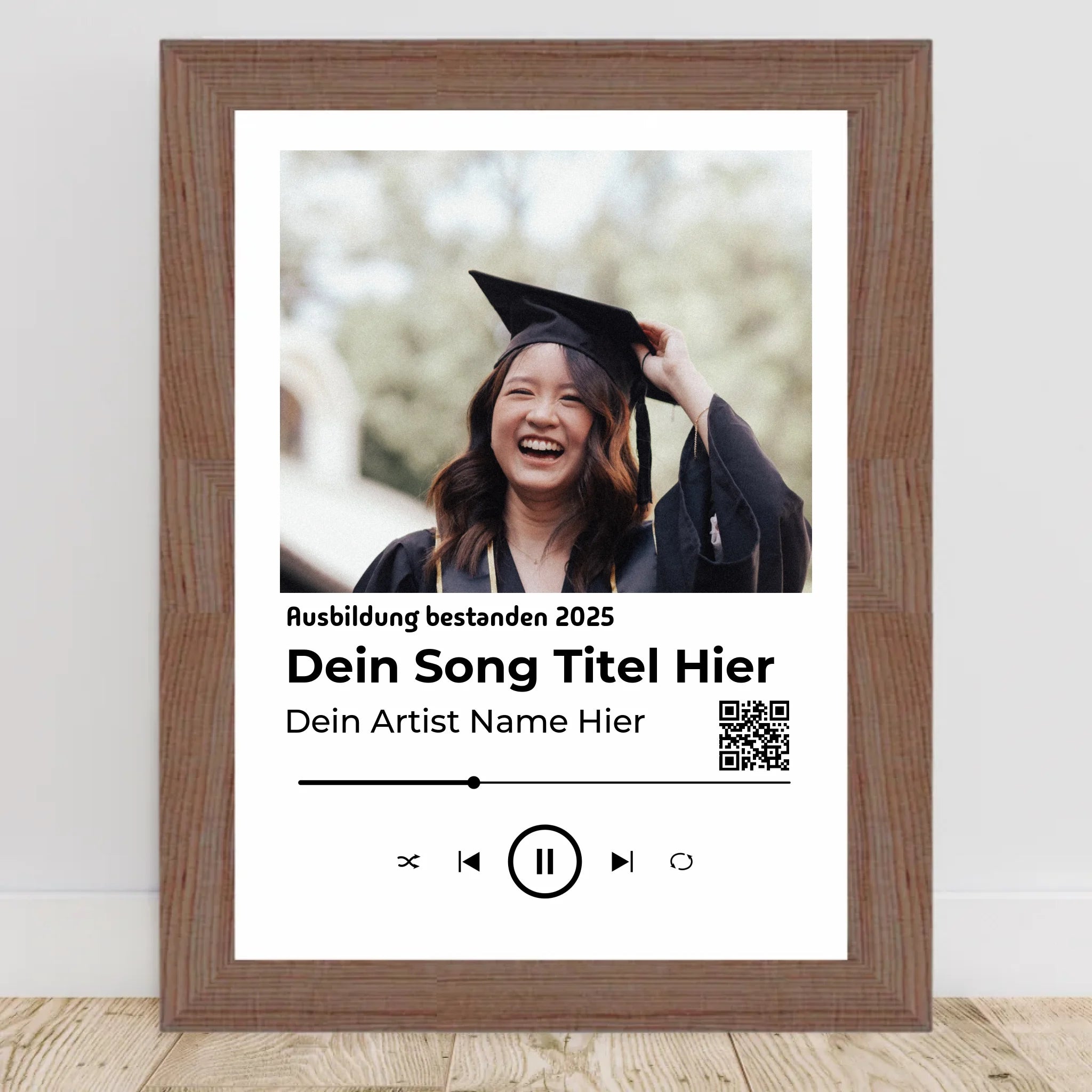 Ausbildung bestanden Geschenk Musikposter Lieblingslied - Cantty