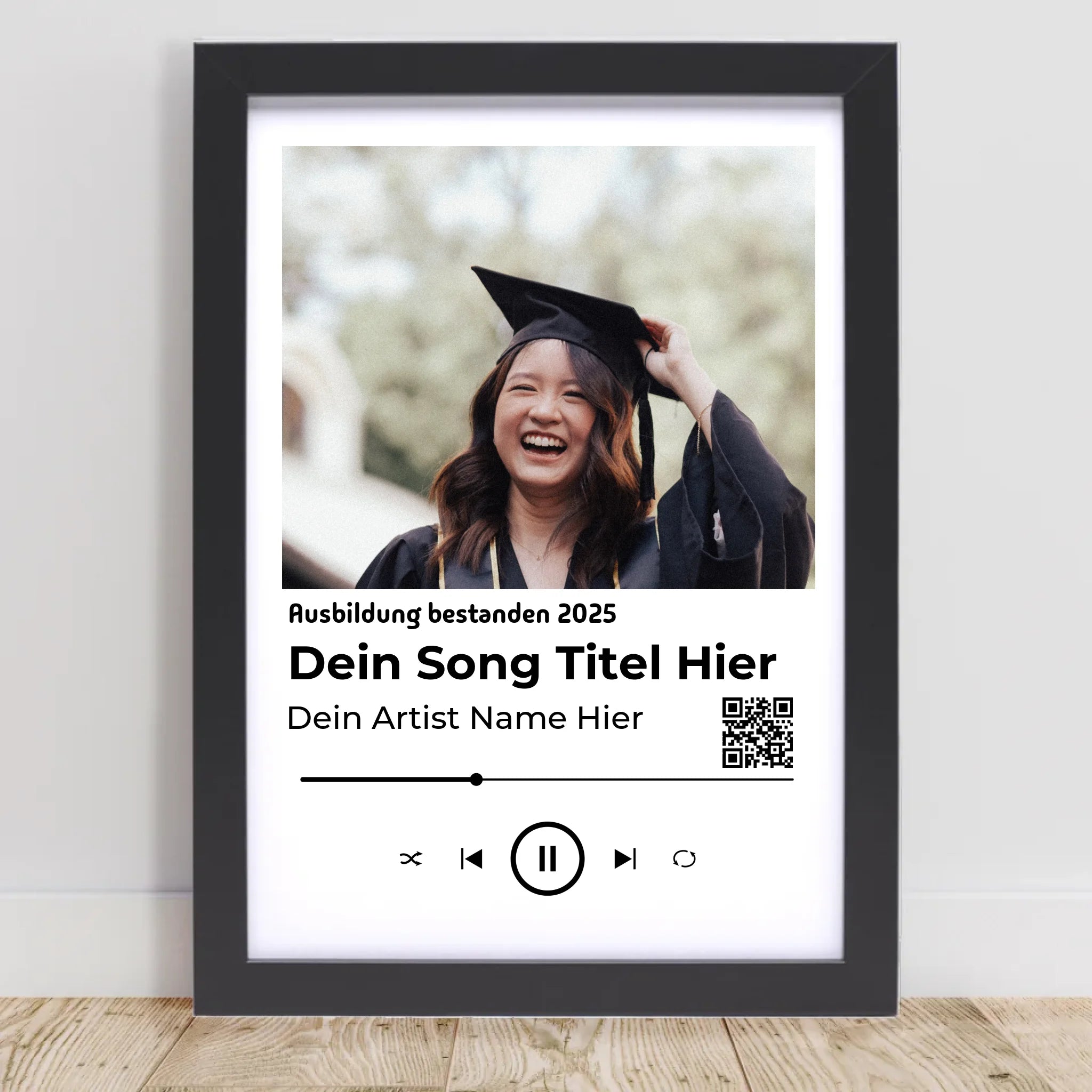 Ausbildung bestanden Geschenk Musikposter Lieblingslied - Cantty